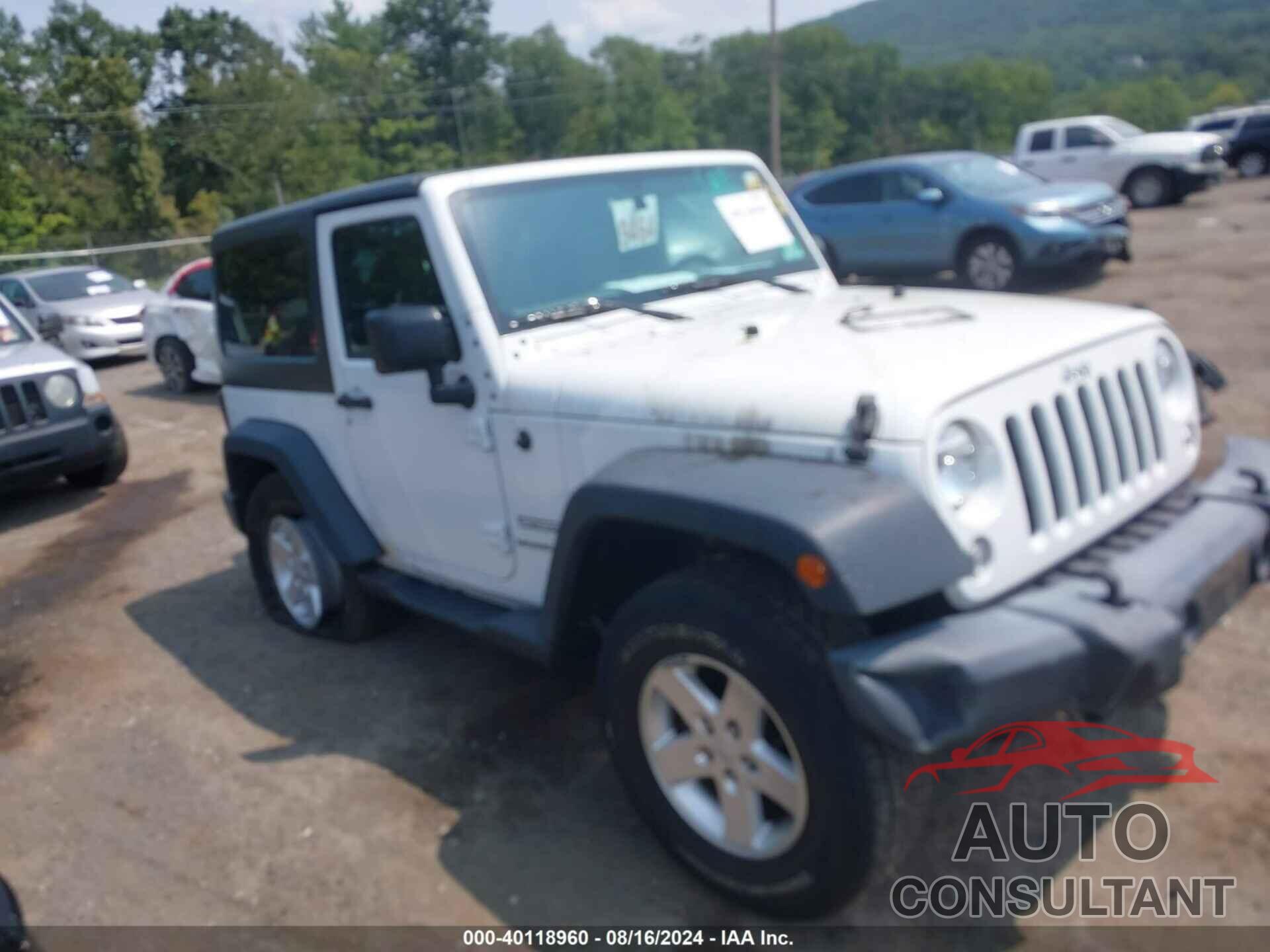 JEEP WRANGLER 2016 - 1C4AJWAG5GL187776