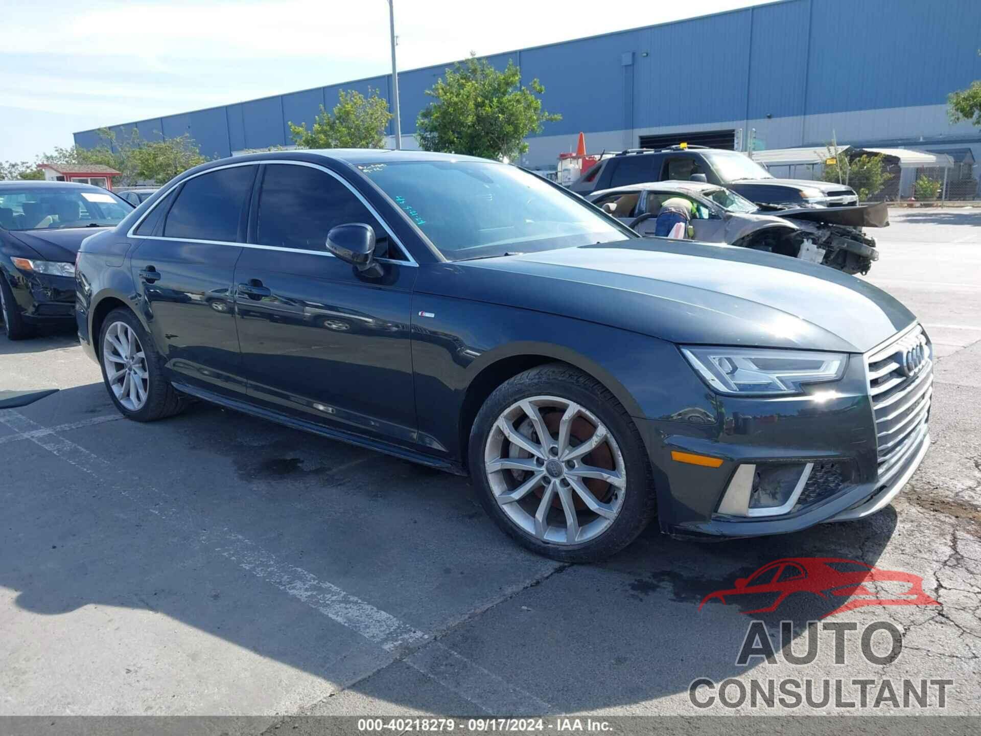 AUDI A4 2019 - WAUENAF4XKA019527