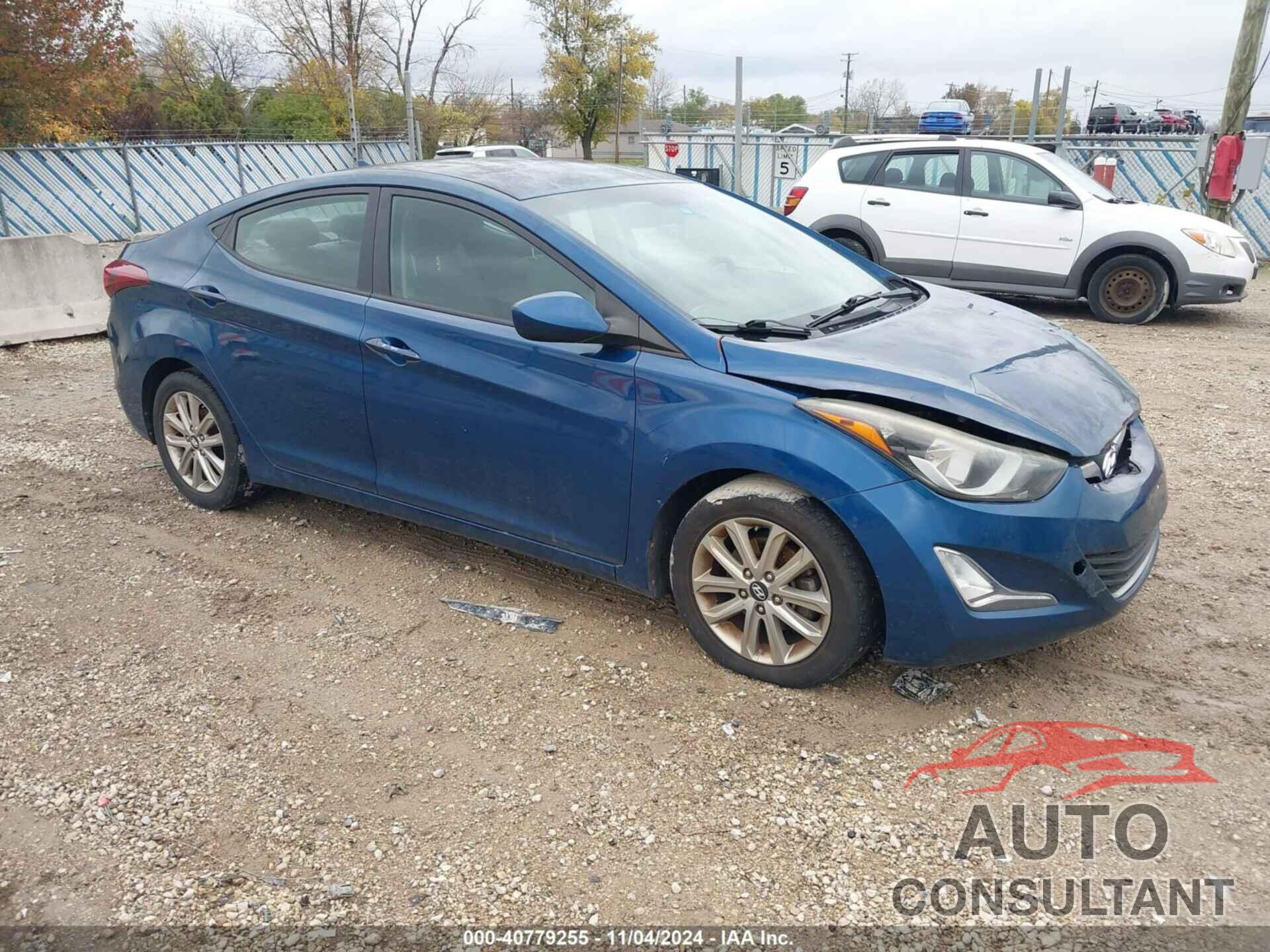 HYUNDAI ELANTRA 2014 - KMHDH4AE0EU186033