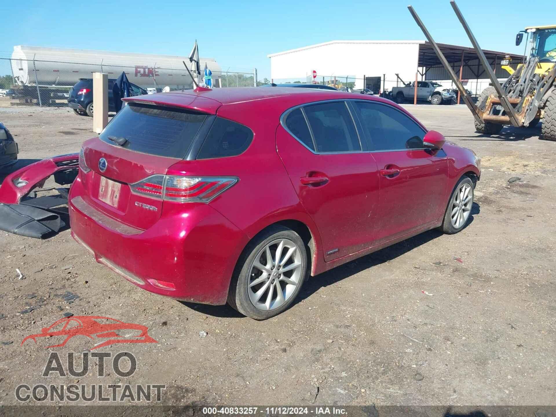 LEXUS CT 2011 - JTHKD5BH6B2043552