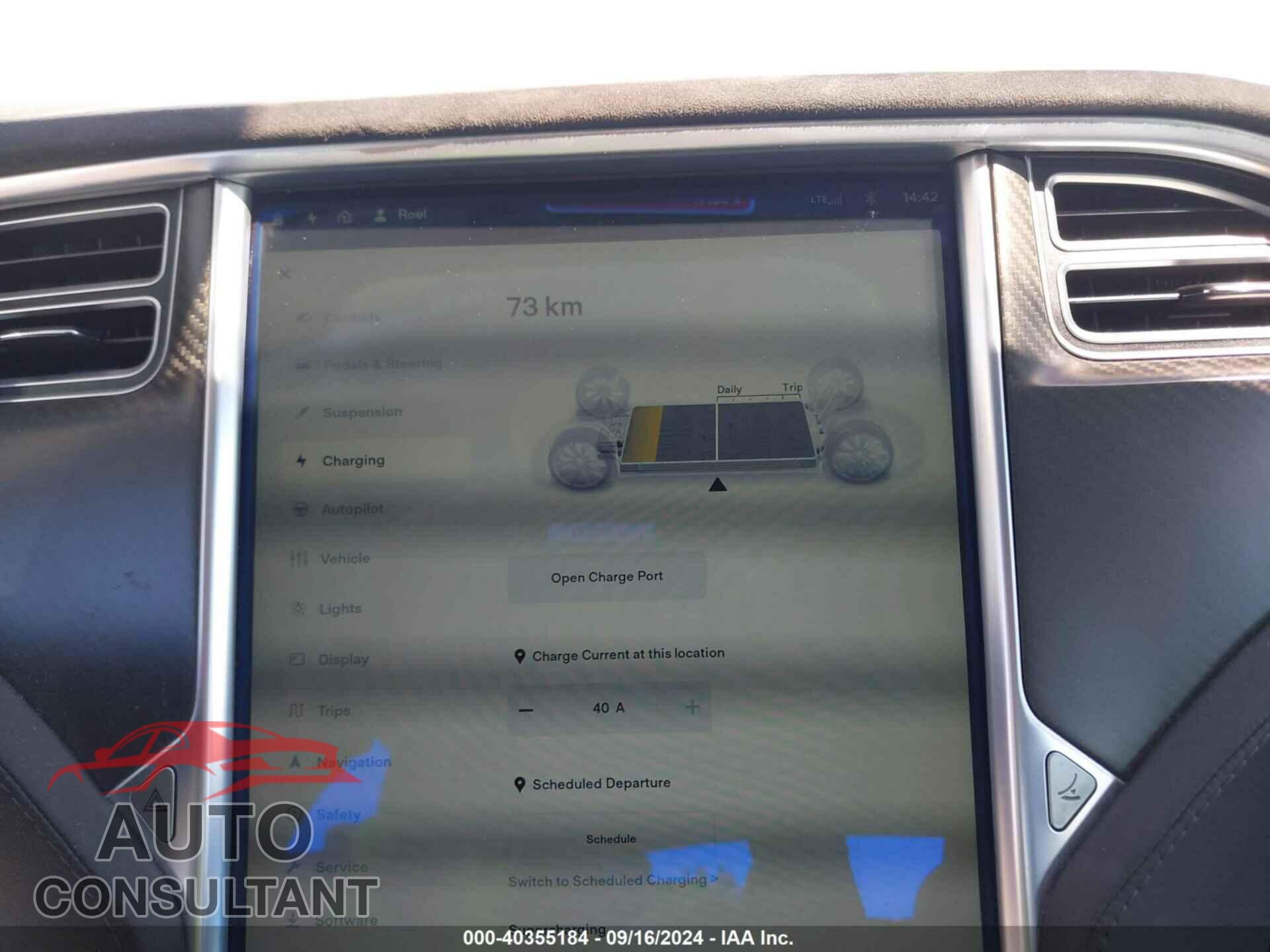 TESLA MODEL S 2014 - 5YJSA1H2XEFP62603
