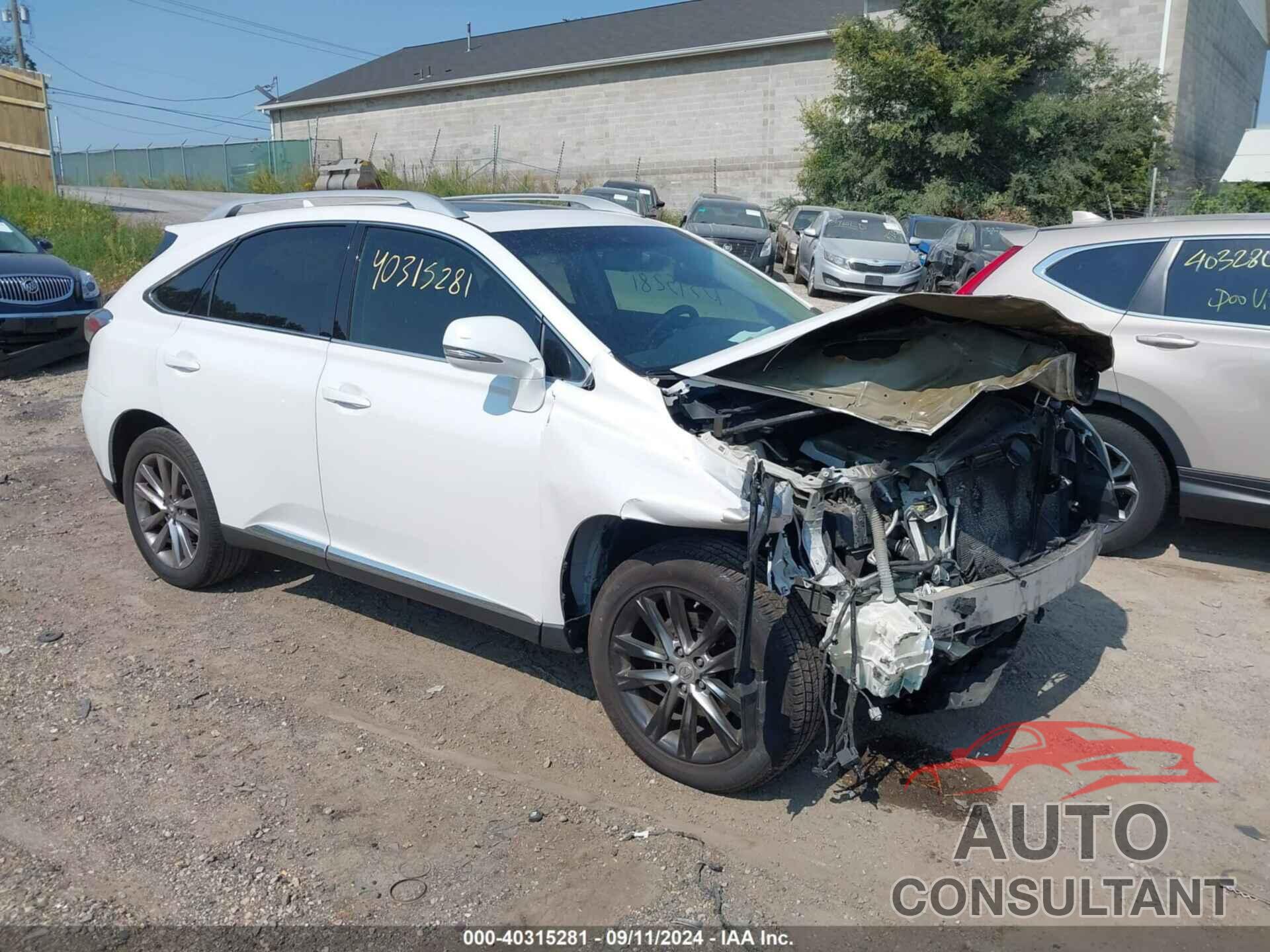 LEXUS RX 350 2011 - 2T2BK1BA2BC103746