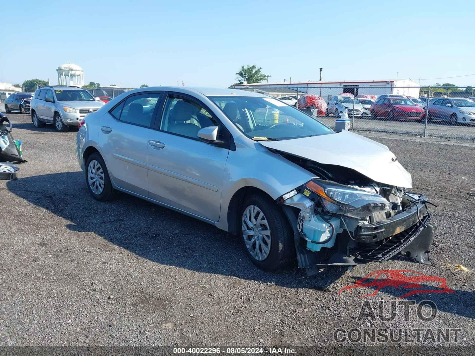 TOYOTA COROLLA 2018 - 2T1BURHE9JC051151