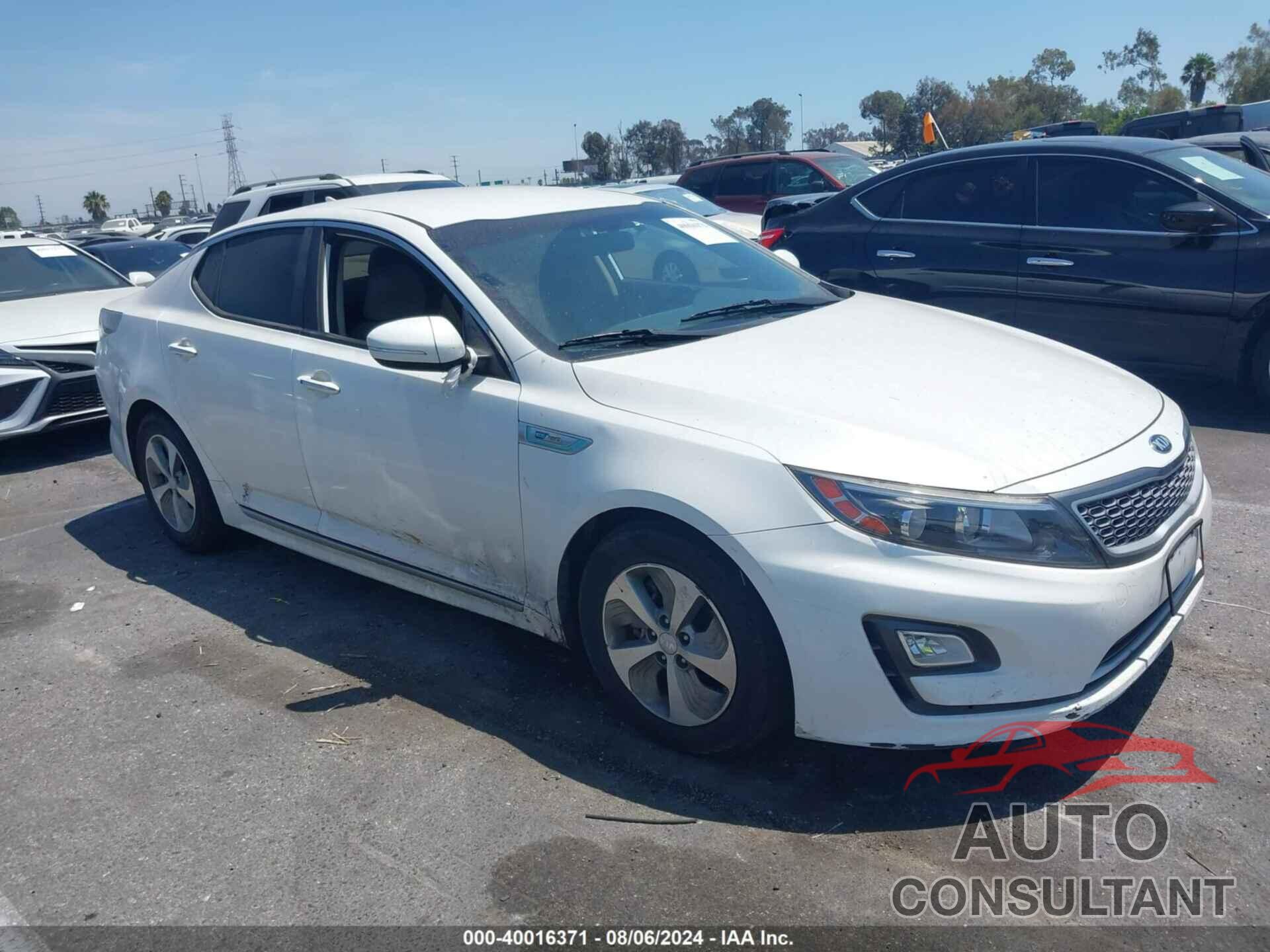 KIA OPTIMA HYBRID 2016 - KNAGM4AD9G5099438