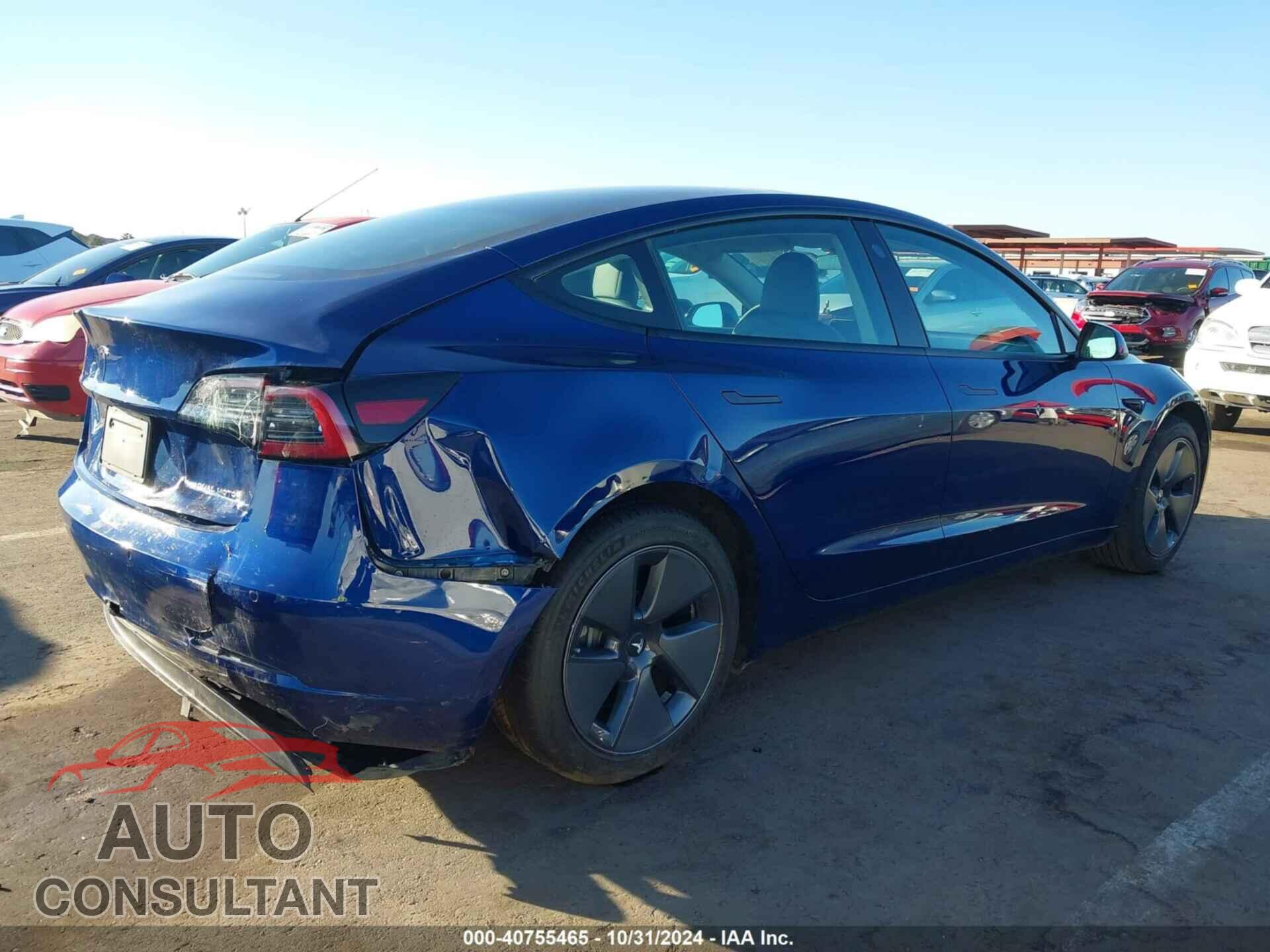 TESLA MODEL 3 2022 - 5YJ3E1EB6NF294155