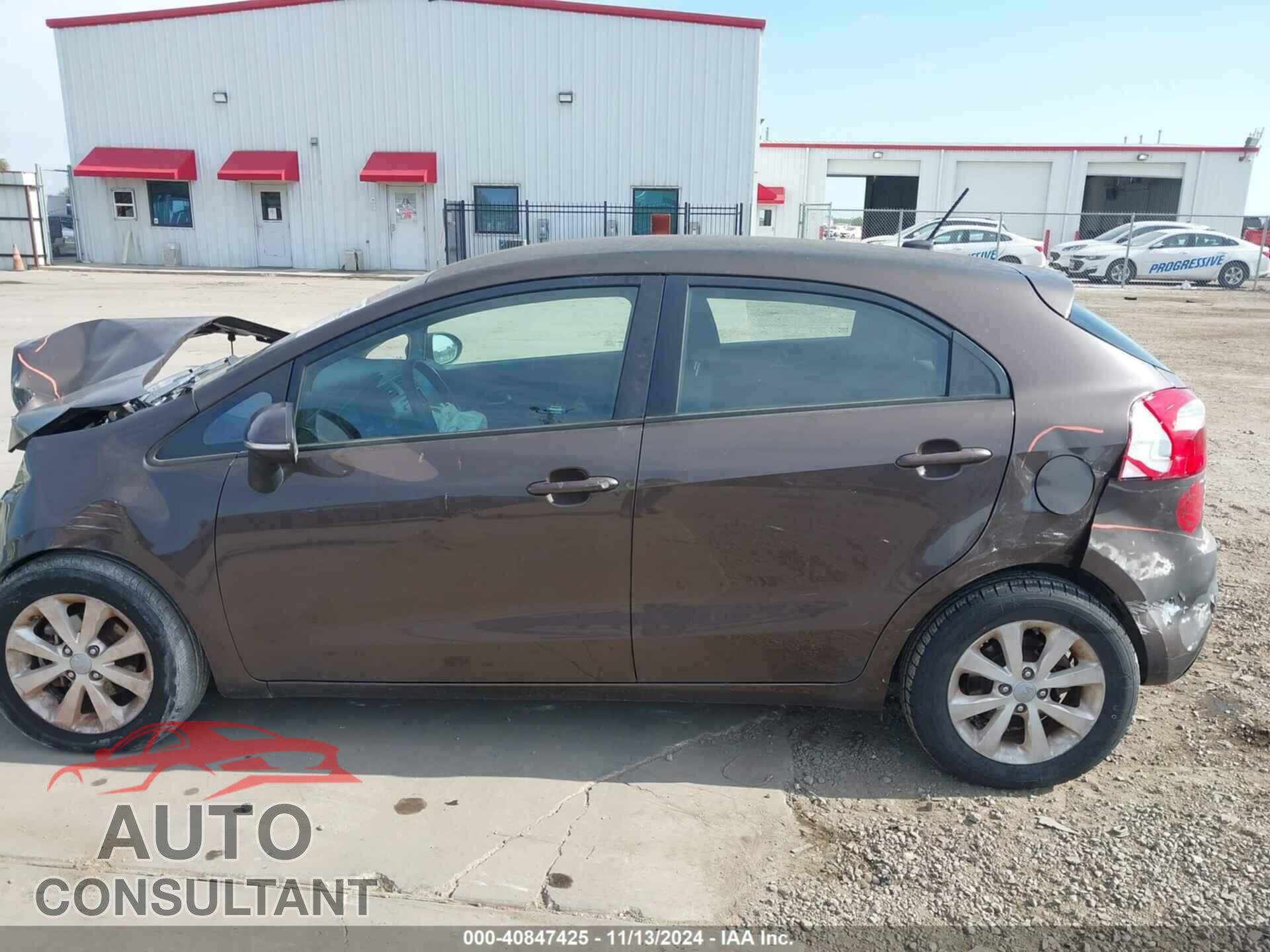 KIA RIO5 2012 - KNADN5A39C6013272