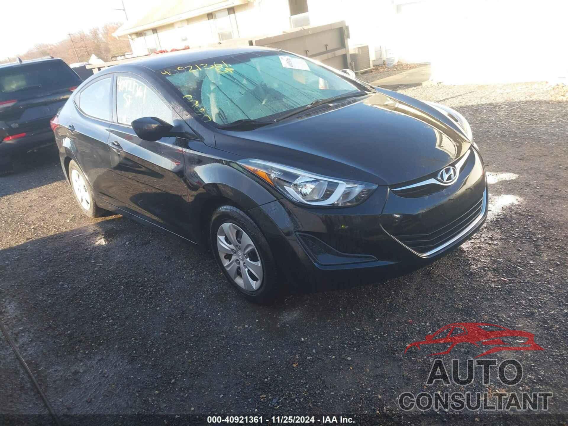 HYUNDAI ELANTRA 2016 - 5NPDH4AE8GH745880