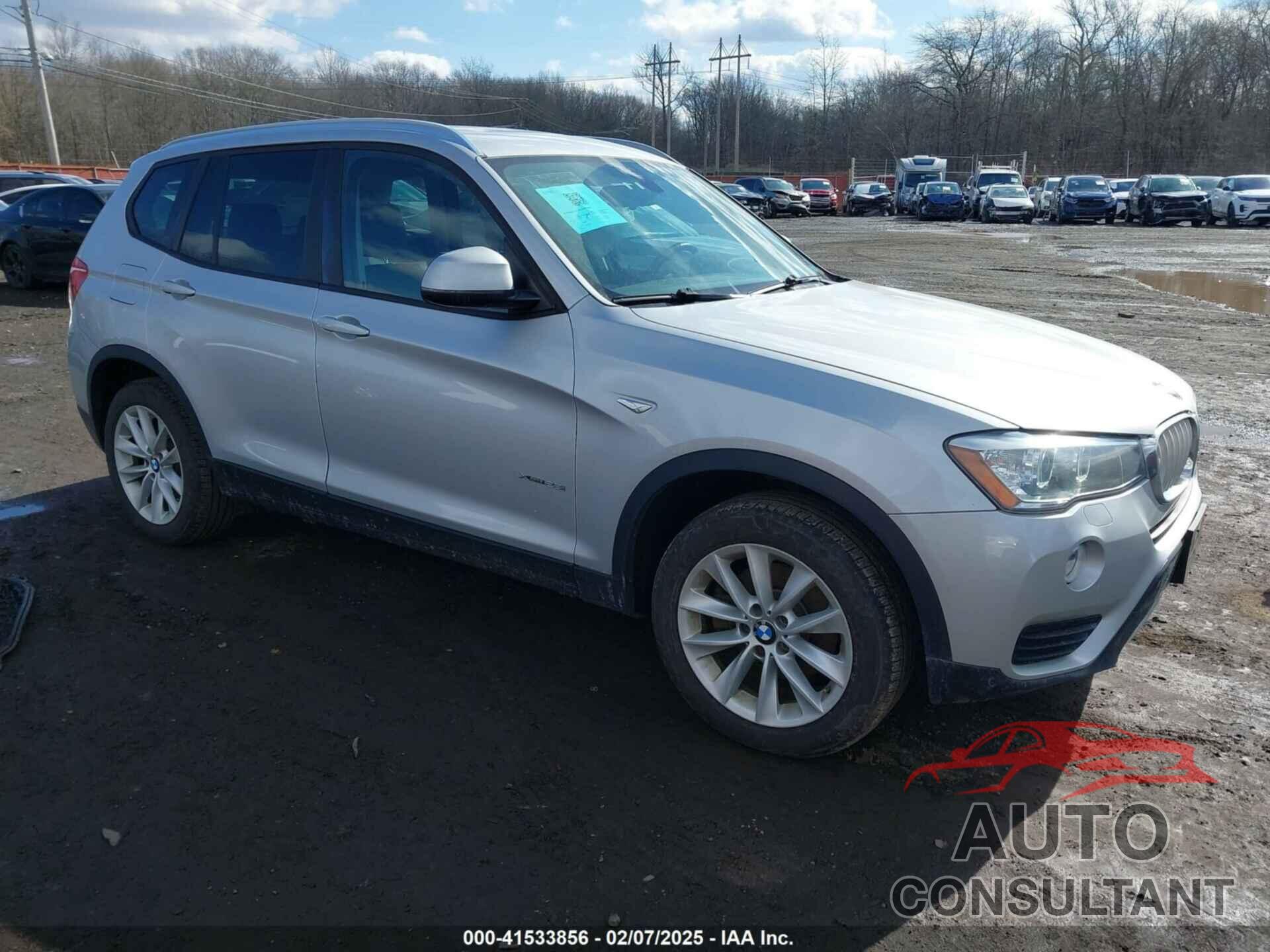 BMW X3 2016 - 5UXWX9C51G0D68331
