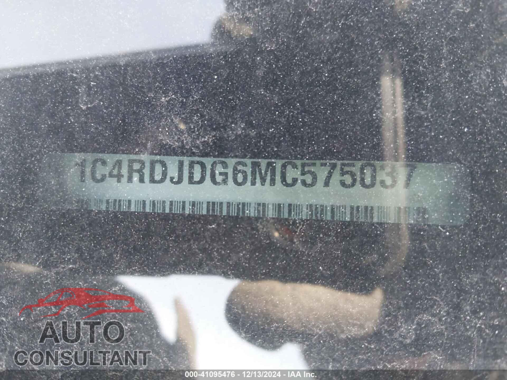 DODGE DURANGO 2021 - 1C4RDJDG6MC575037