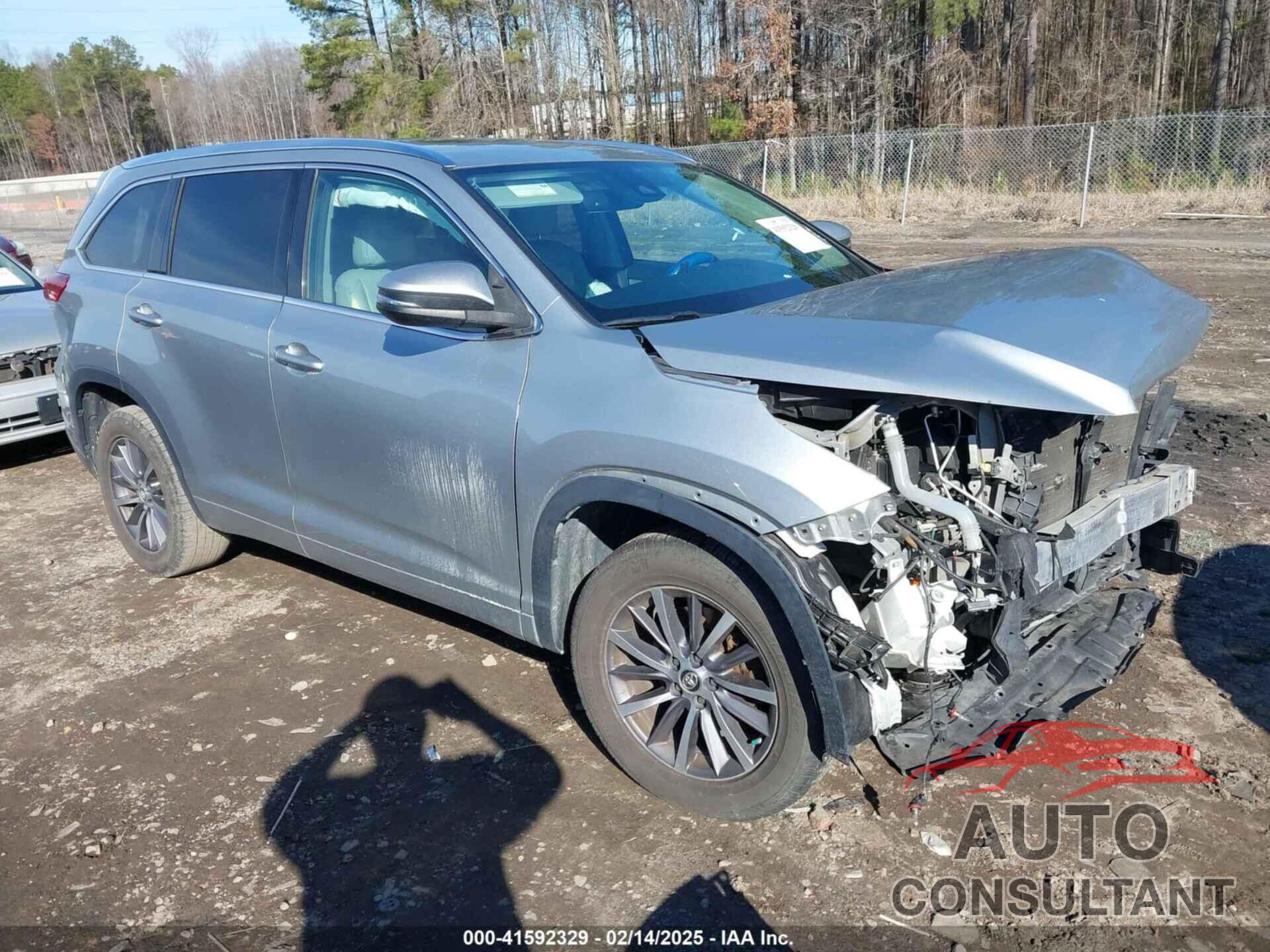 TOYOTA HIGHLANDER 2017 - 5TDKZRFH2HS213878