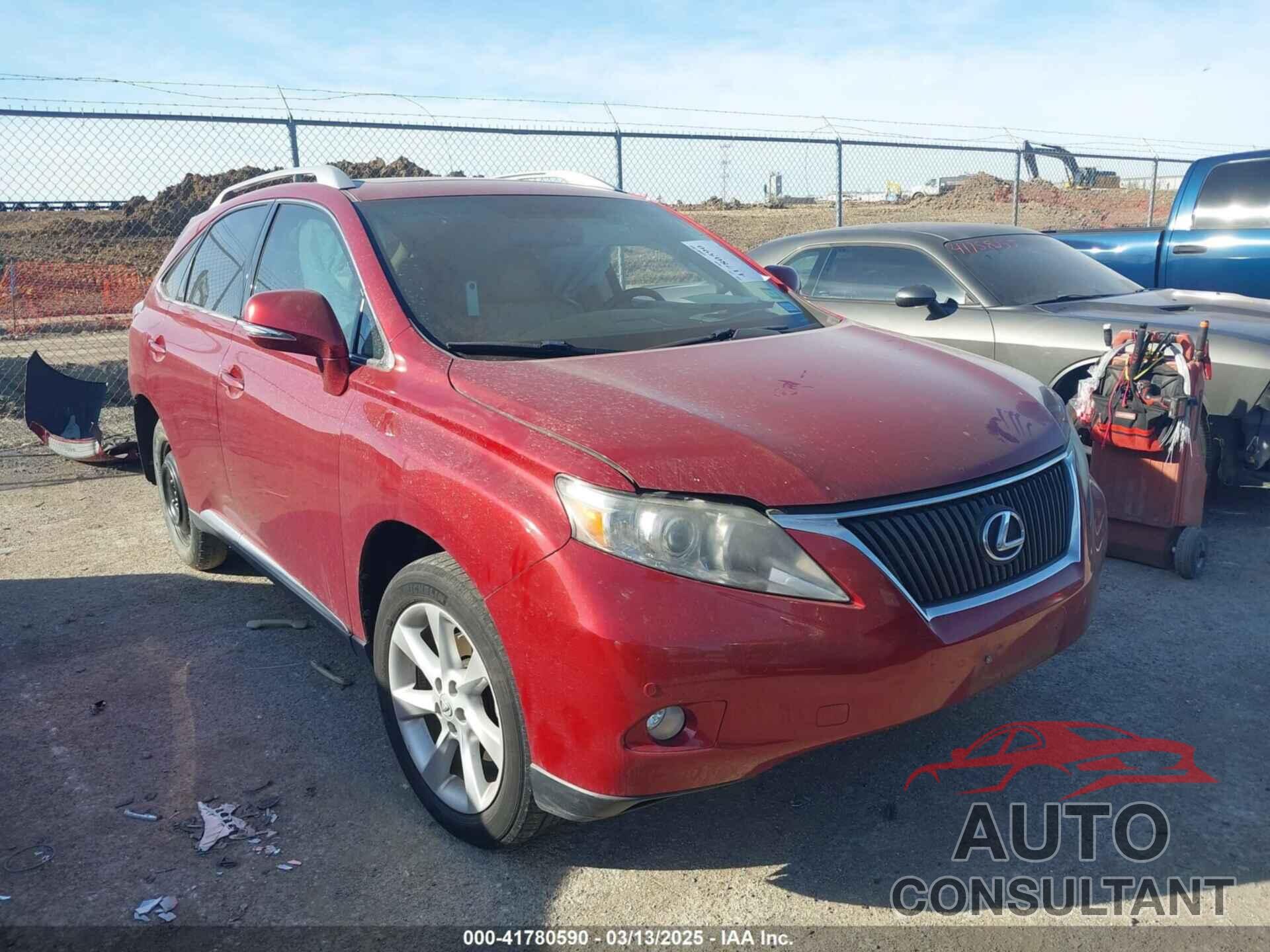 LEXUS RX 350 2010 - 2T2ZK1BA8AC021694