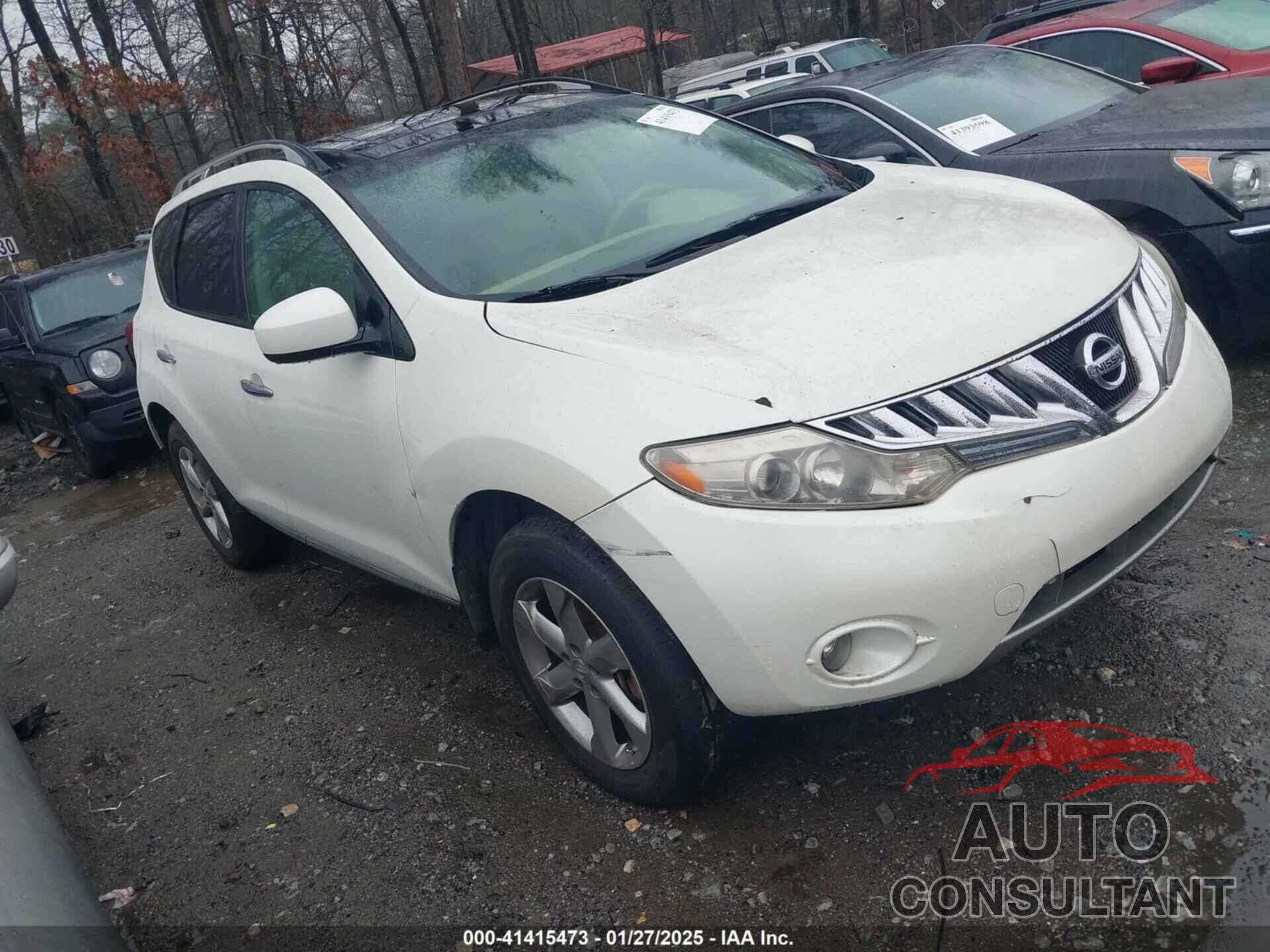 NISSAN MURANO 2009 - JN8AZ18WX9W203808