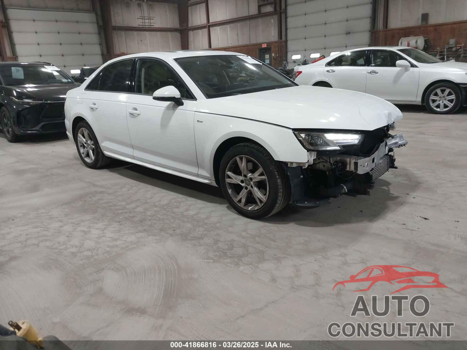 AUDI A4 2018 - WAUKMAF4XJA210708