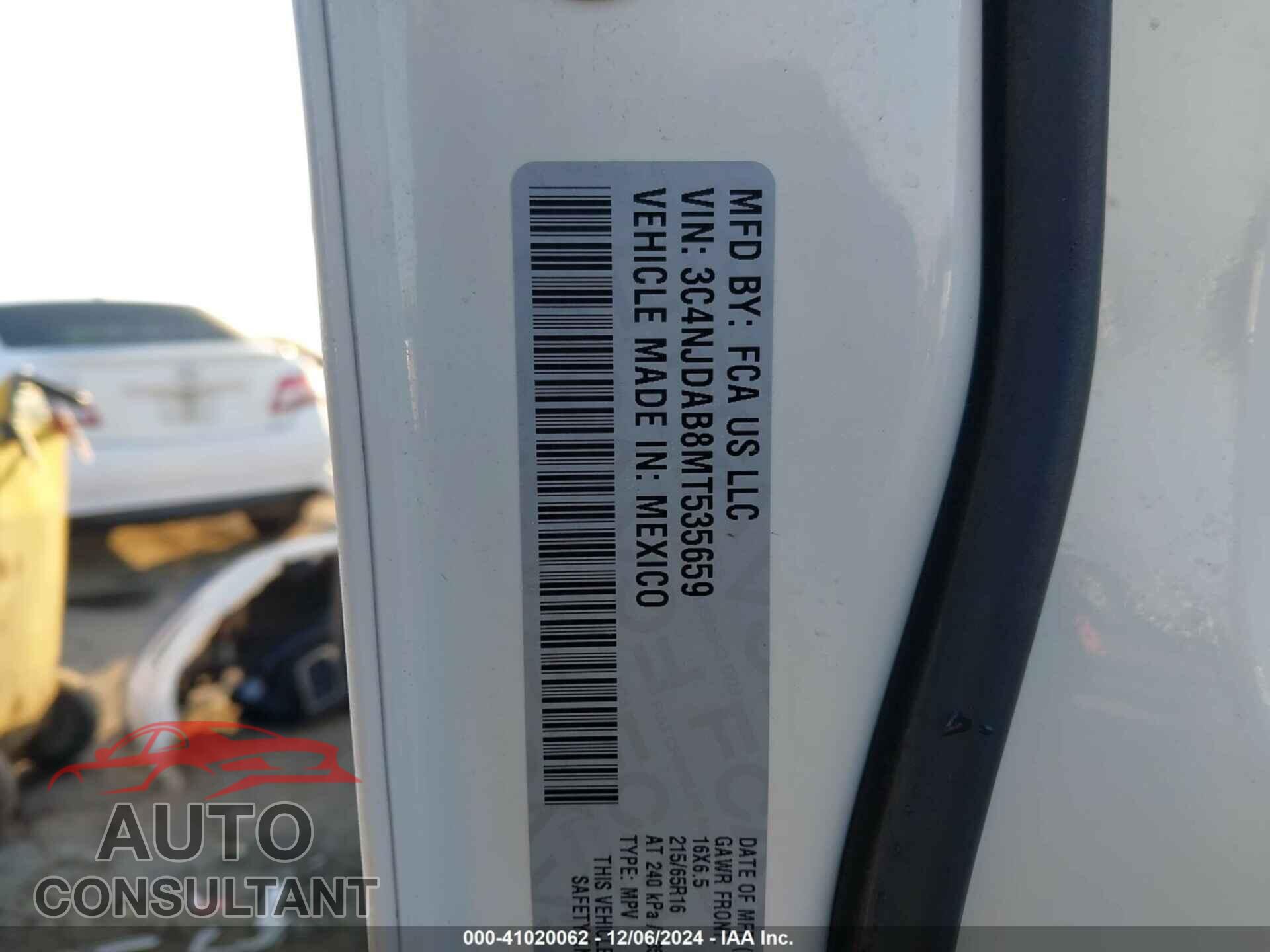 JEEP COMPASS 2021 - 3C4NJDAB8MT535659