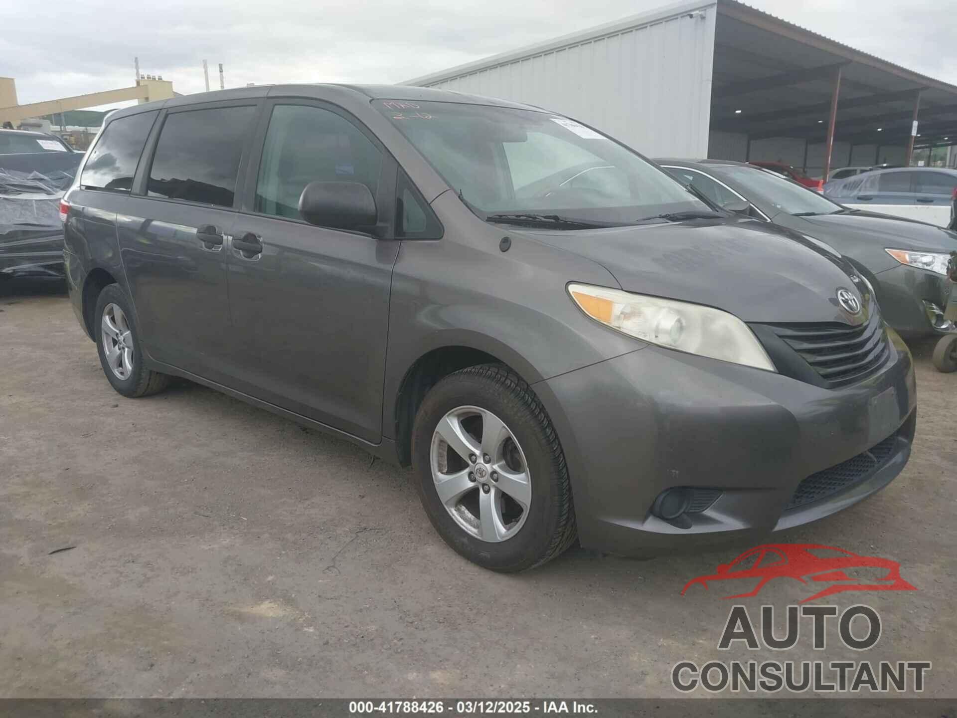 TOYOTA SIENNA 2012 - 5TDKA3DC6CS011159