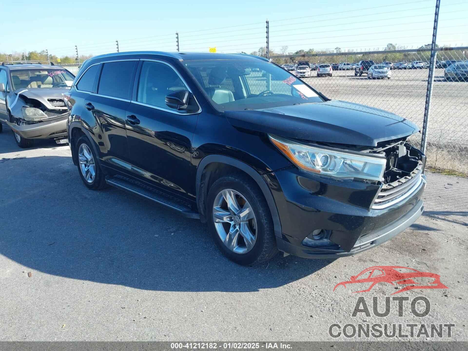 TOYOTA HIGHLANDER 2014 - 5TDYKRFH4ES030847