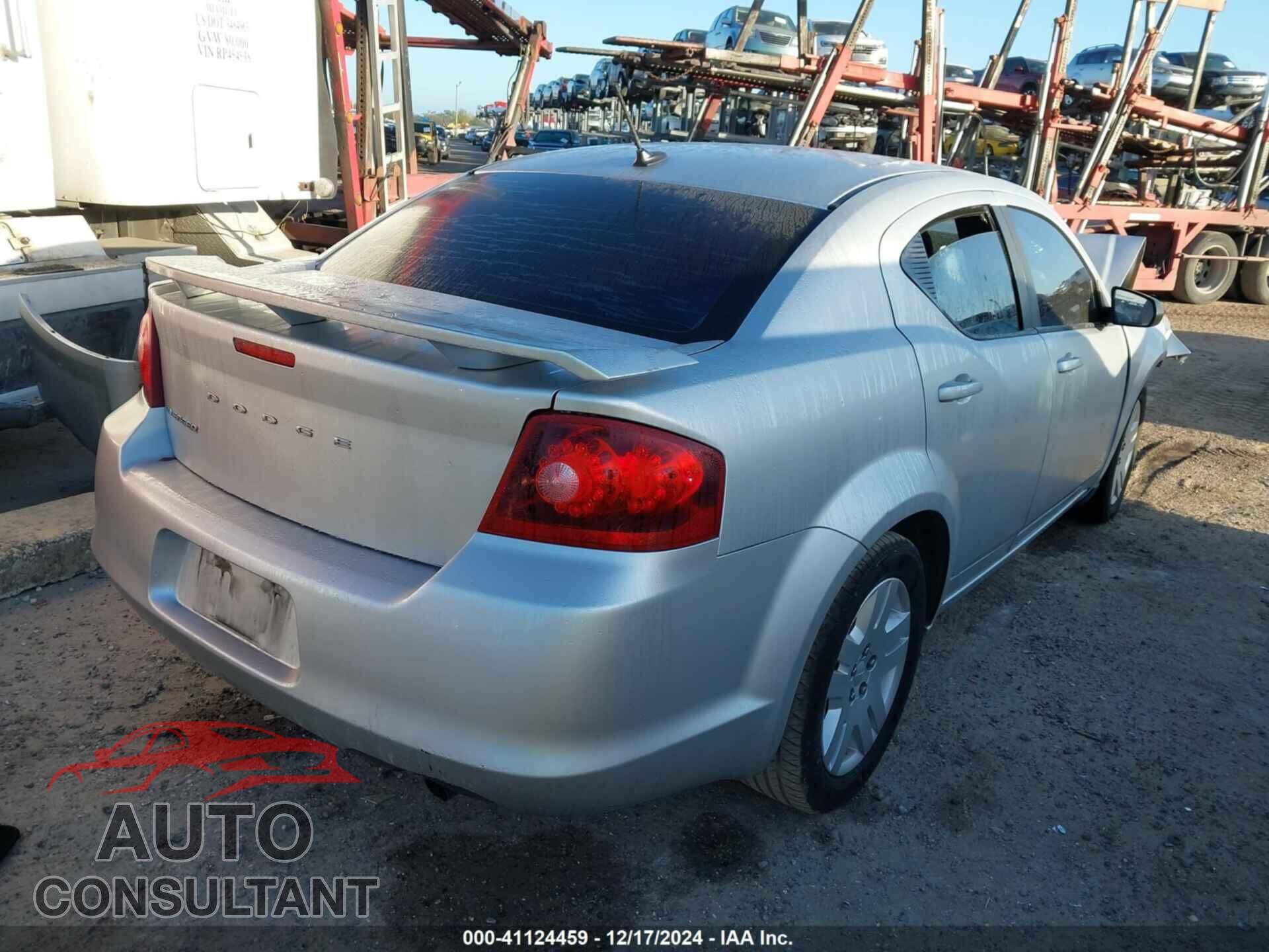DODGE AVENGER 2012 - 1C3CDZAB1CN147140