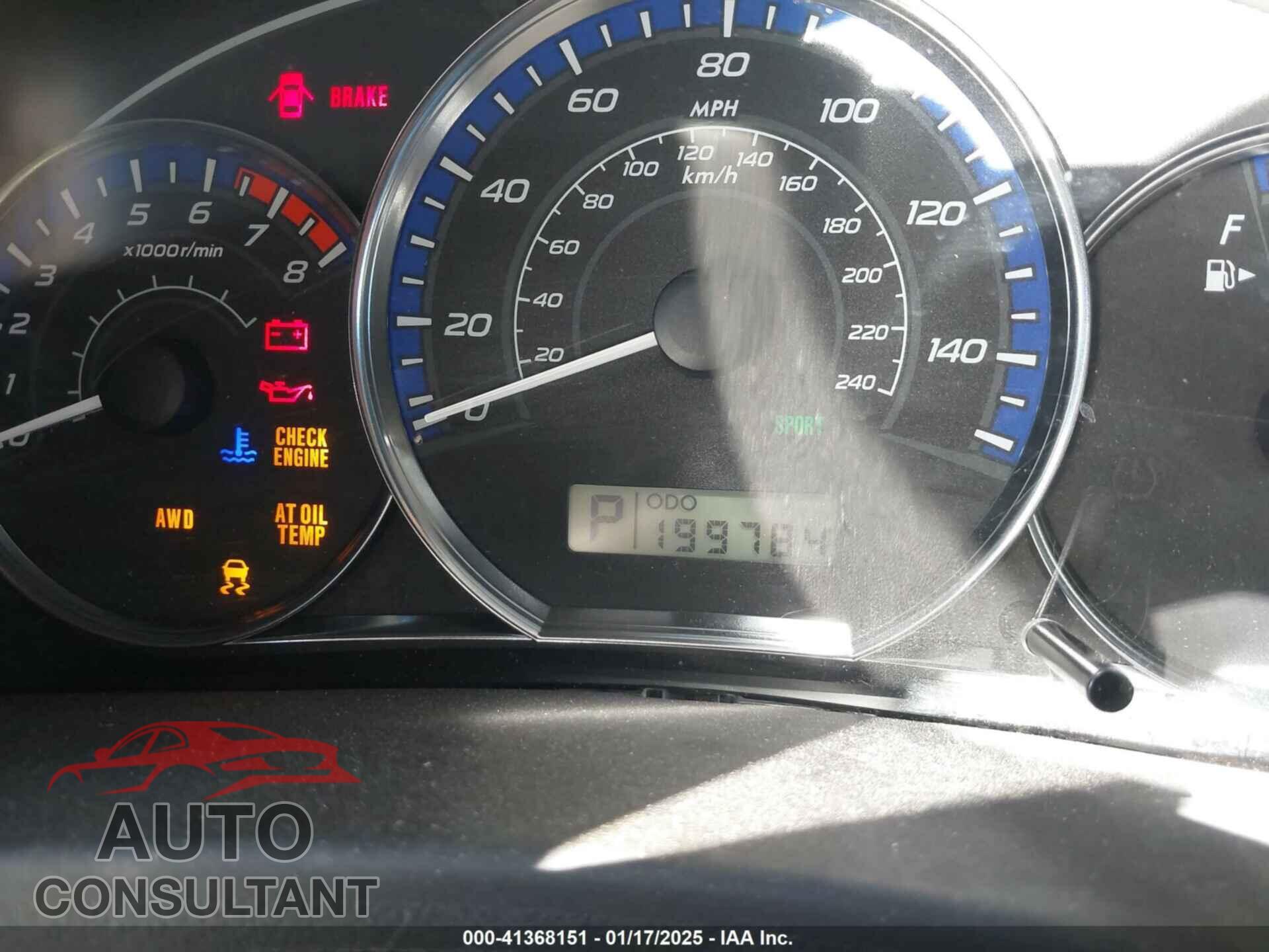 SUBARU FORESTER 2011 - JF2SHAEC8BH728570
