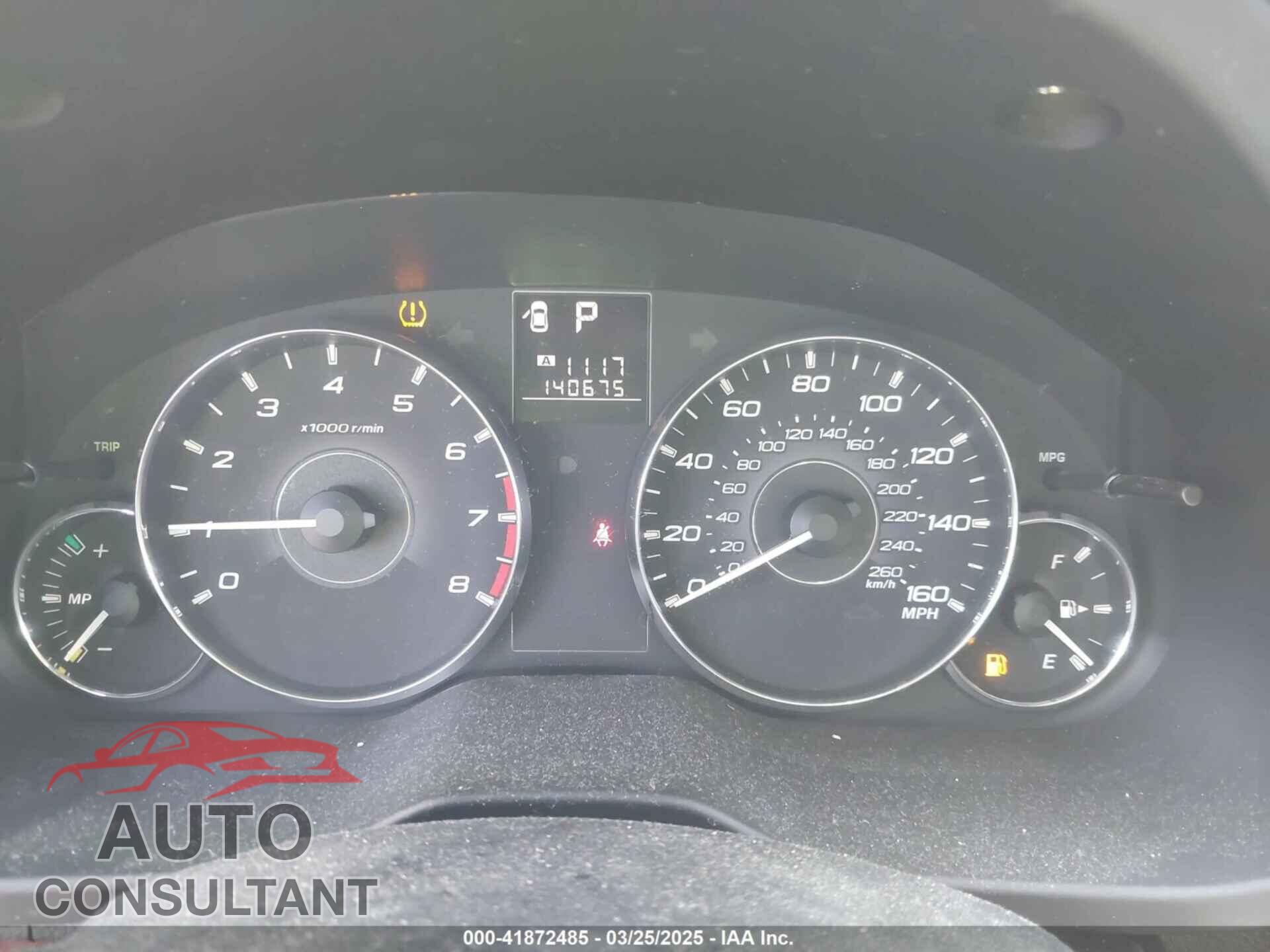 SUBARU OUTBACK 2012 - 4S4BRDKC9C2264965