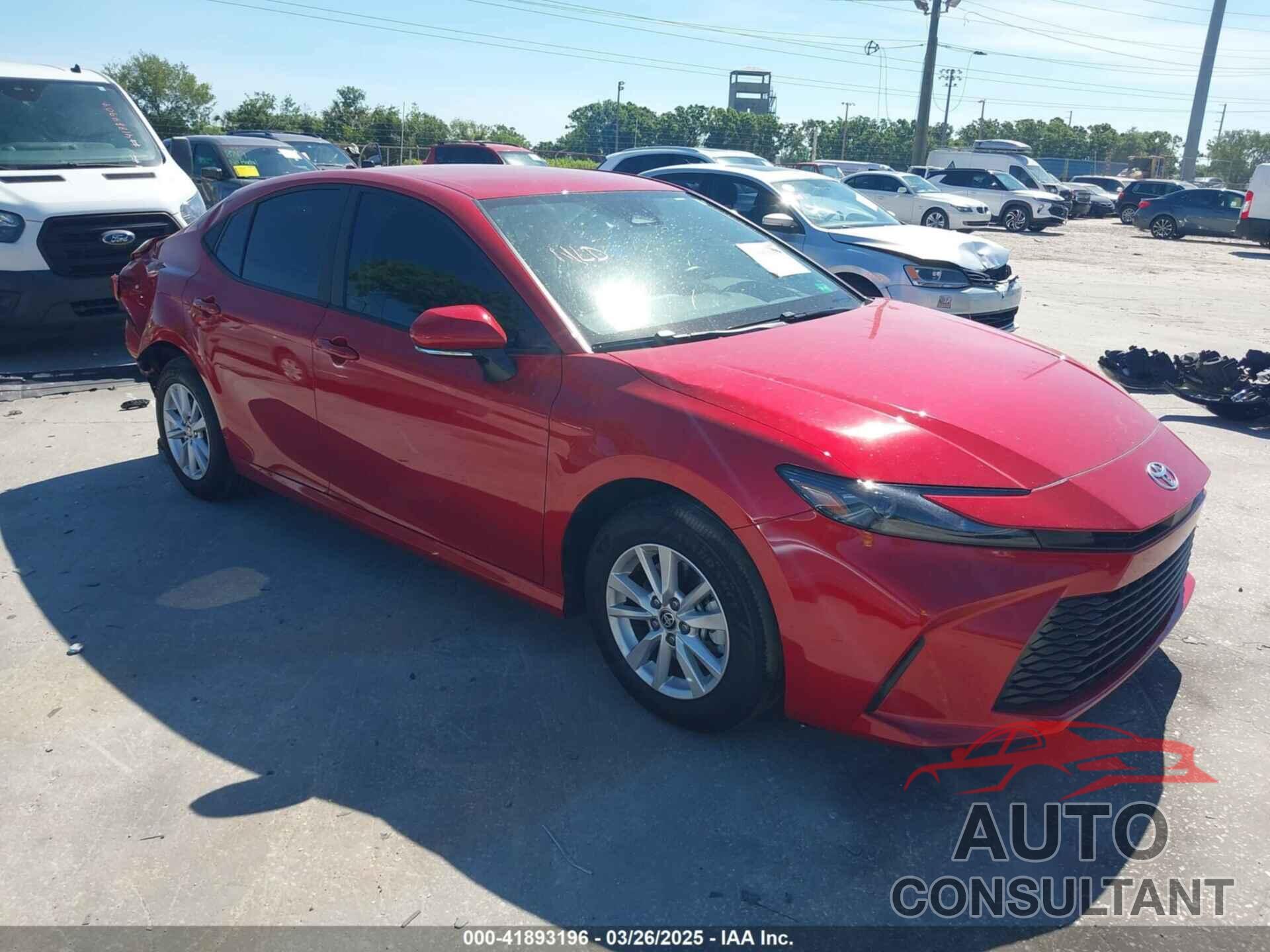 TOYOTA CAMRY 2025 - 4T1DAACK8SU048452