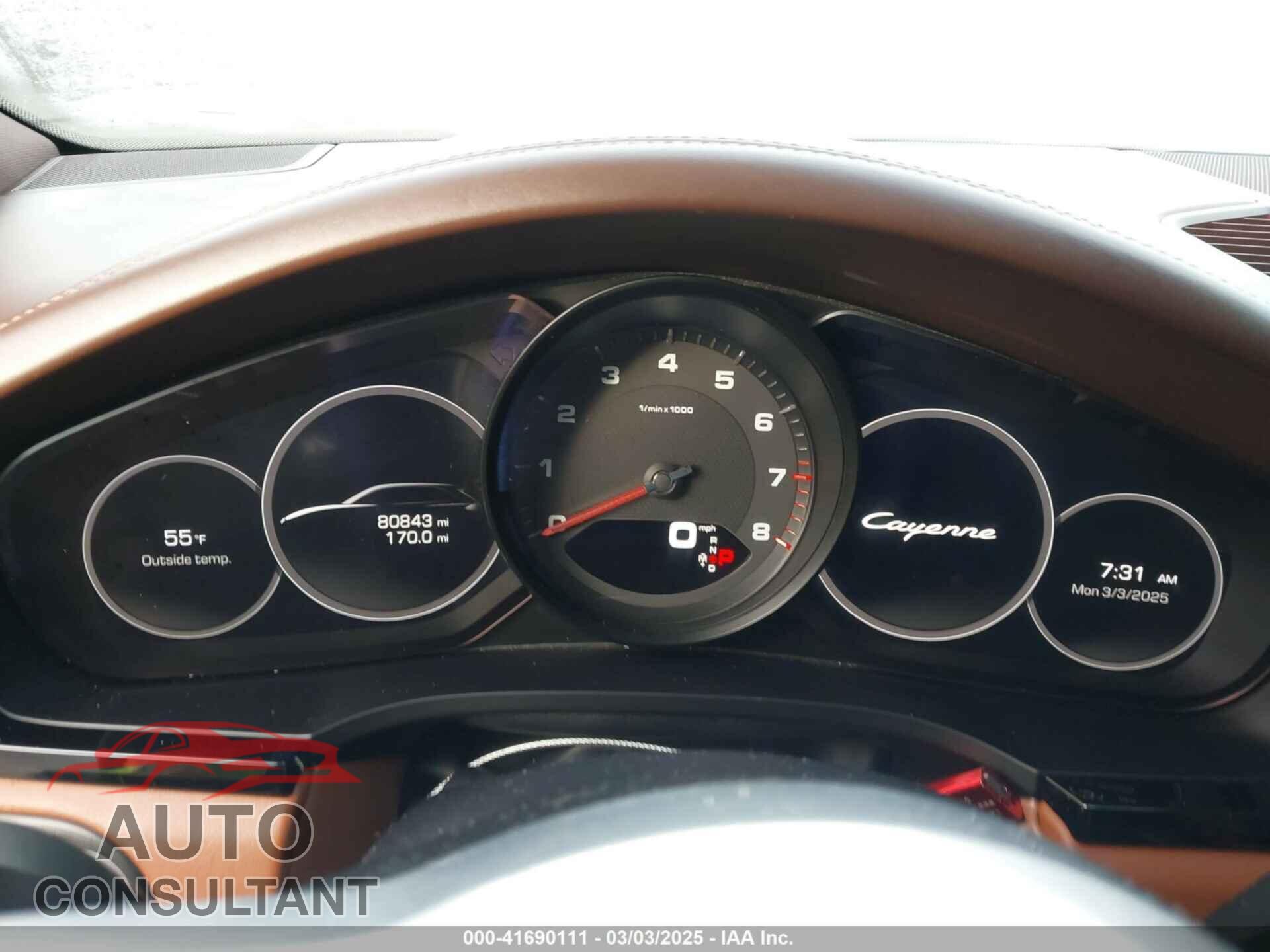 PORSCHE CAYENNE 2019 - WP1AA2AY8KDA06172