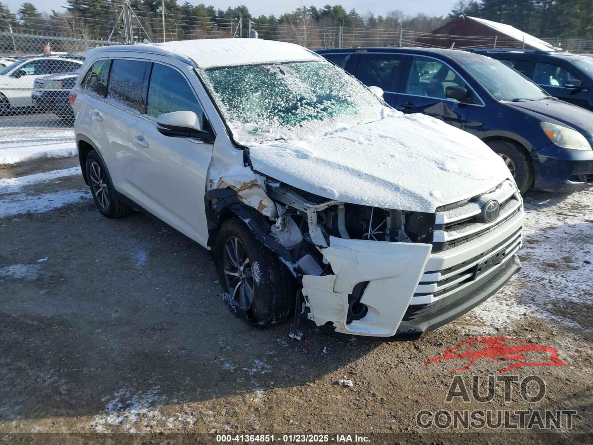 TOYOTA HIGHLANDER 2019 - 5TDJZRFHXKS580790