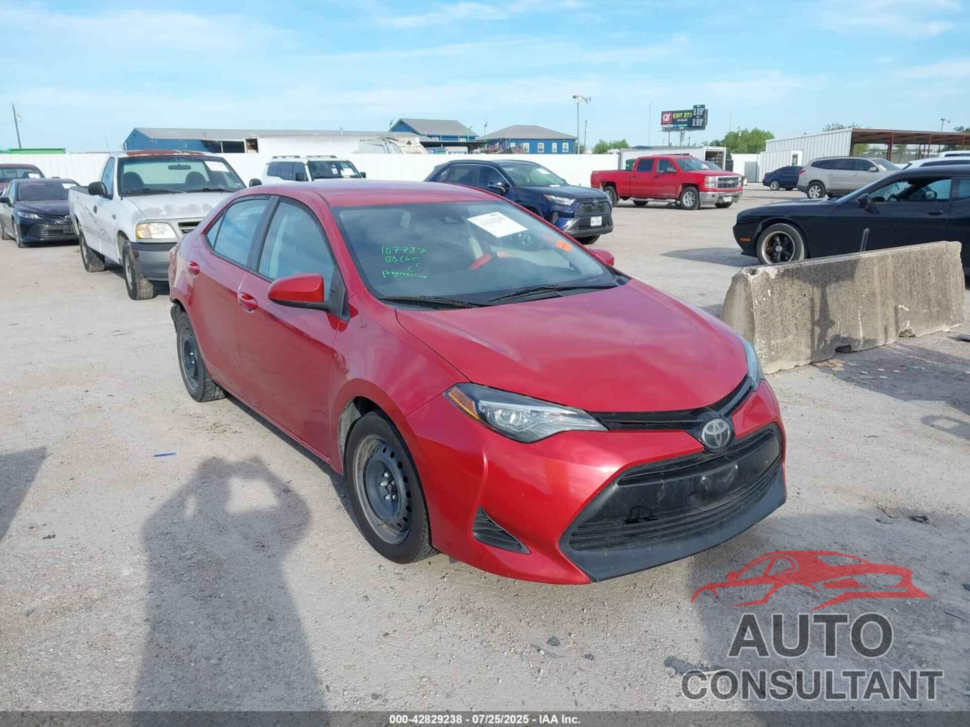 TOYOTA COROLLA 2019 - 5YFBURHE2KP943355
