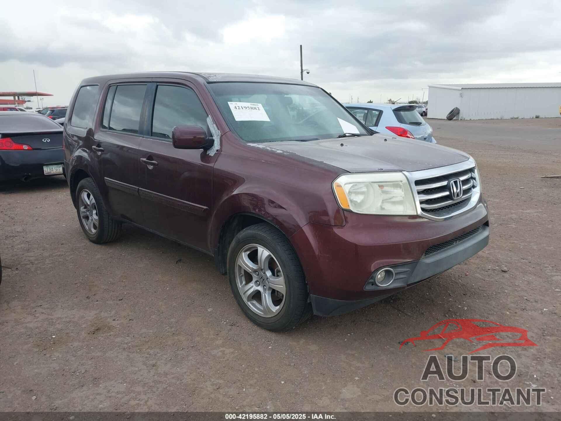 HONDA PILOT 2012 - 5FNYF3H59CB040568