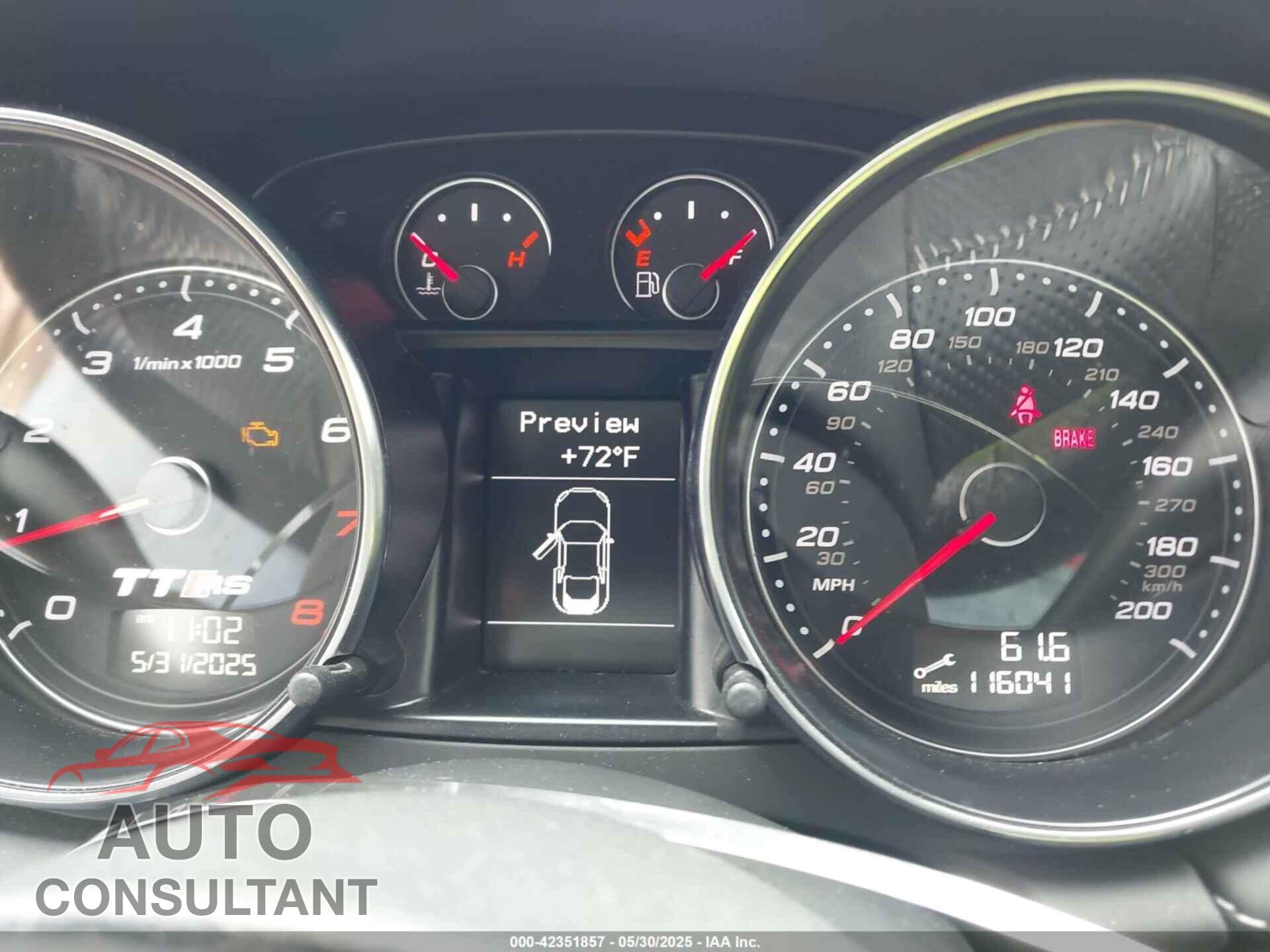 AUDI TT RS 2012 - TRUB3AFK8C1901300
