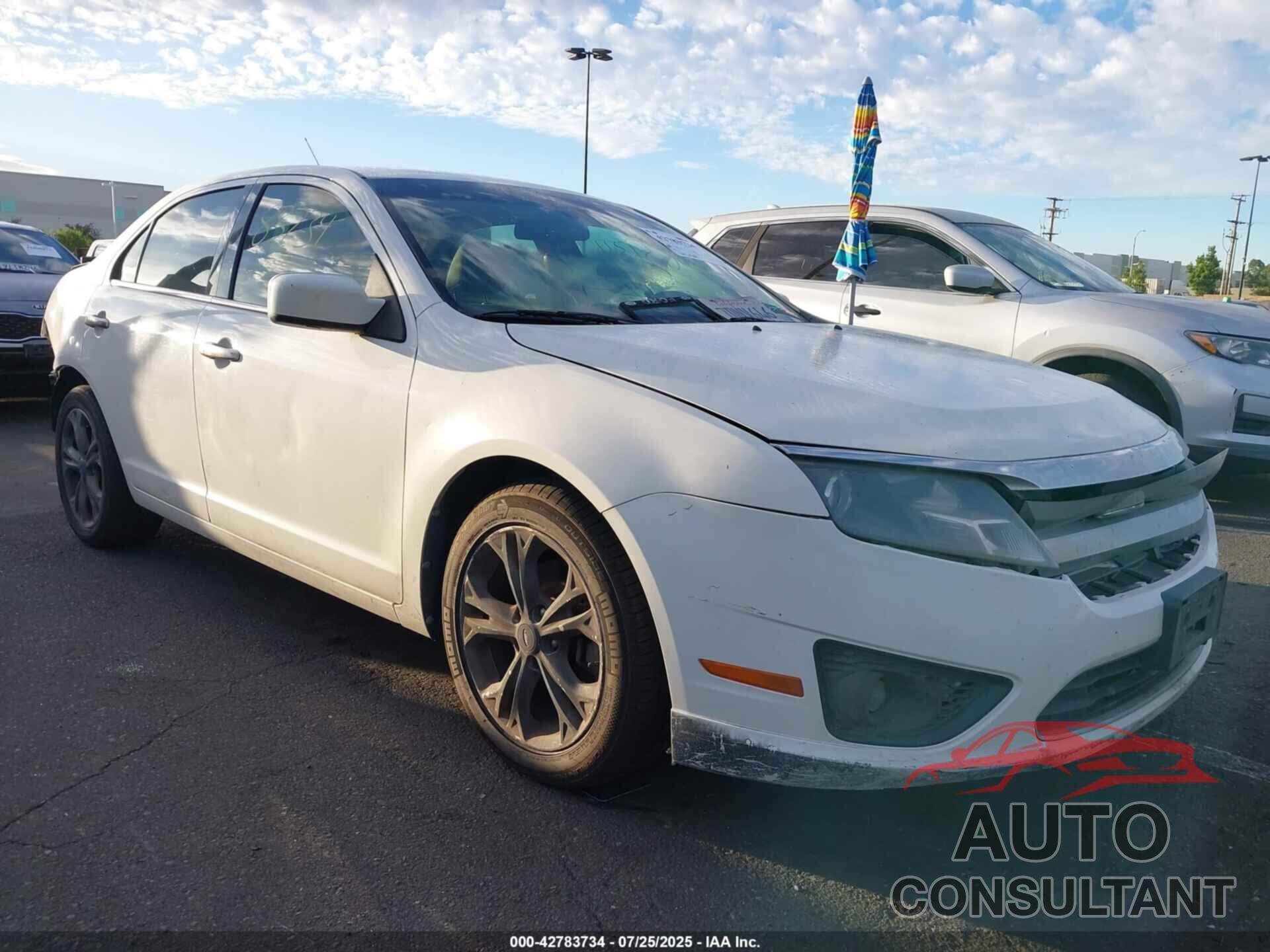 FORD FUSION 2012 - 3FAHP0HA8CR108873