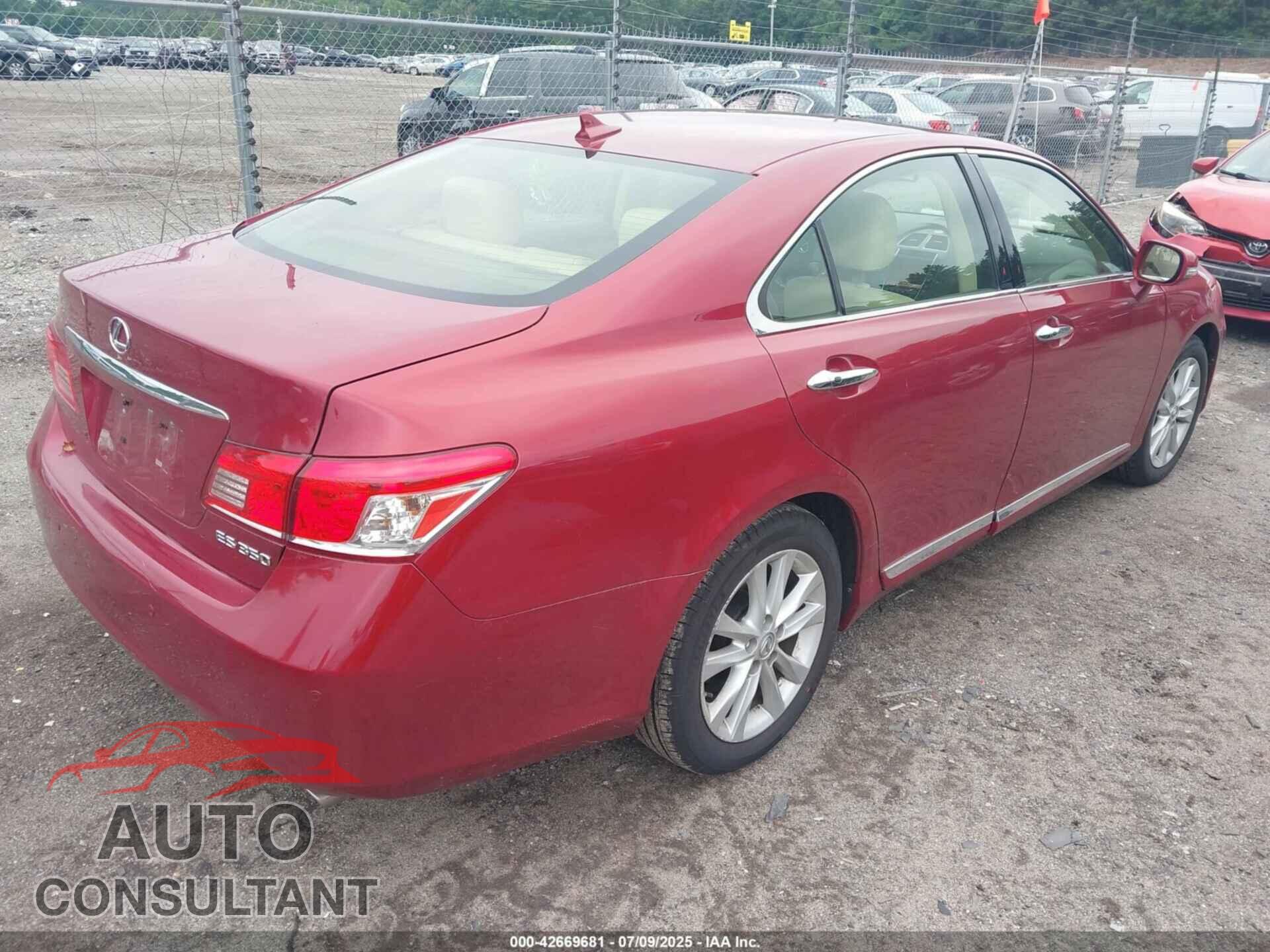 LEXUS ES 350 2012 - JTHBK1EG9C2497152