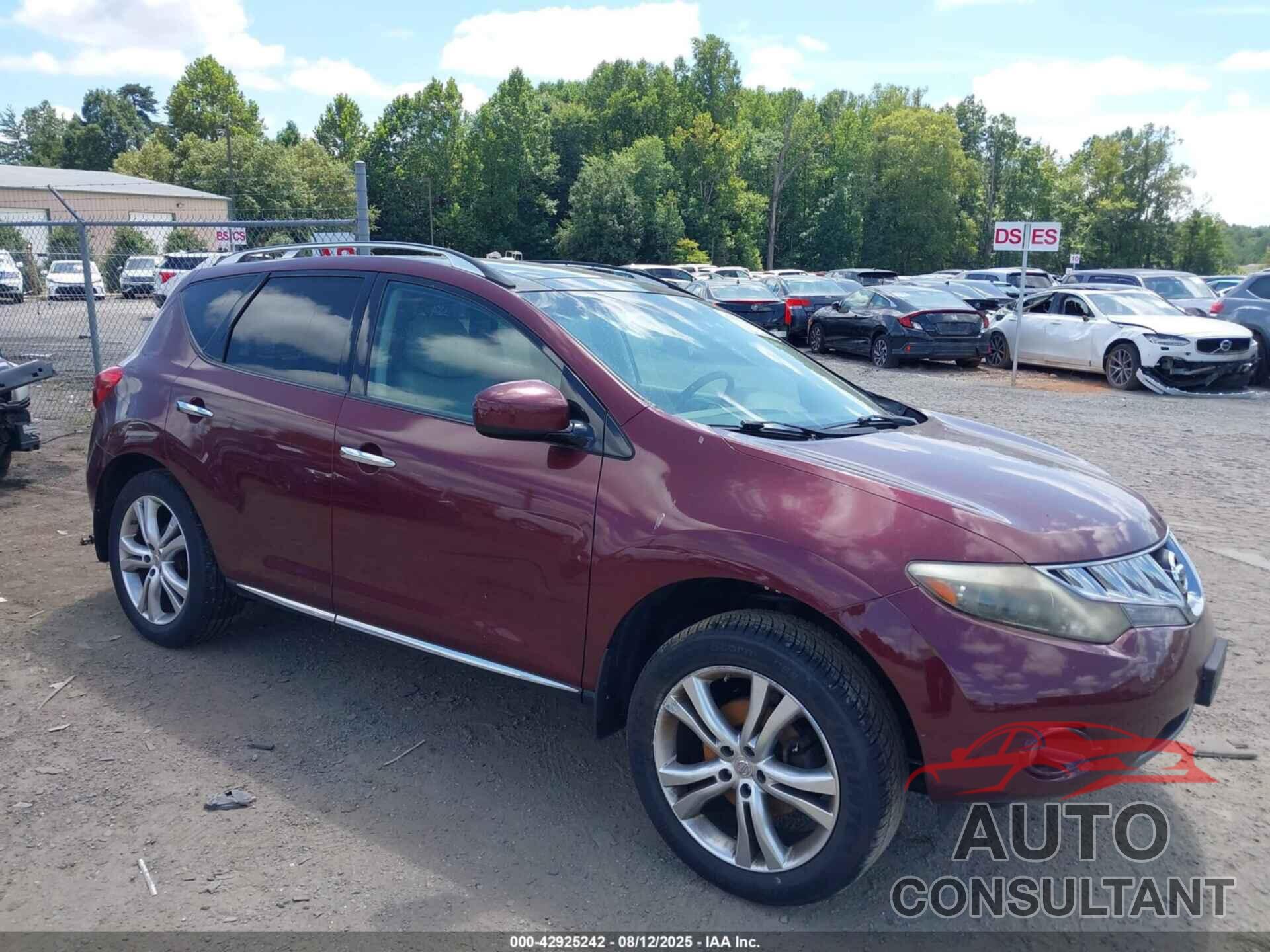 NISSAN MURANO 2009 - JN8AZ18W69W159810