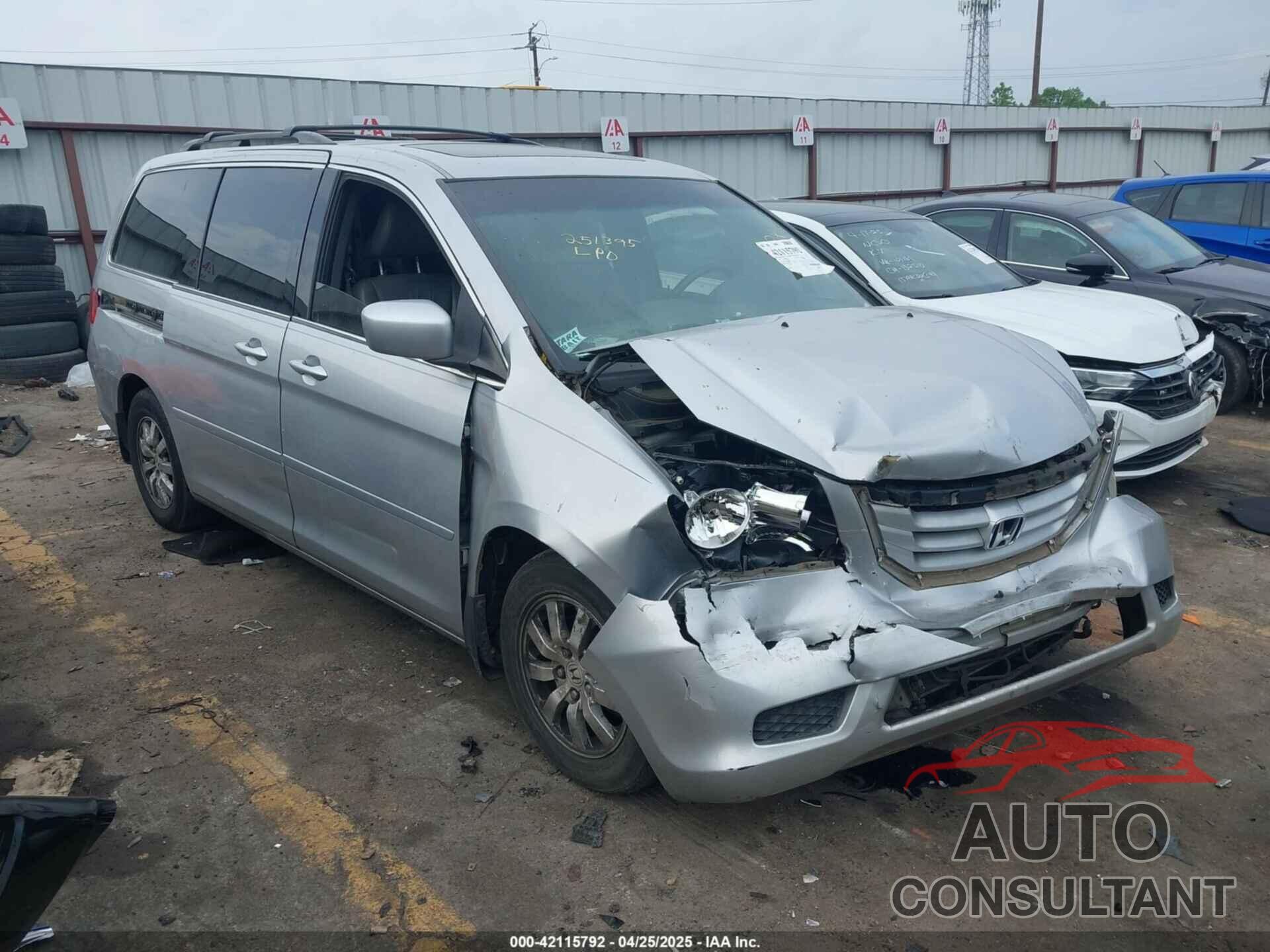 HONDA ODYSSEY 2010 - 5FNRL3H78AB036216
