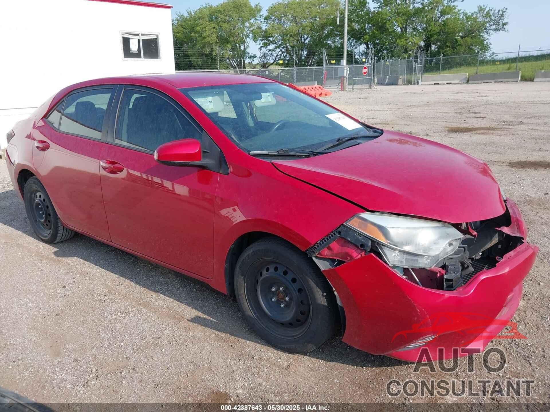 TOYOTA COROLLA 2016 - 2T1BURHE7GC650218