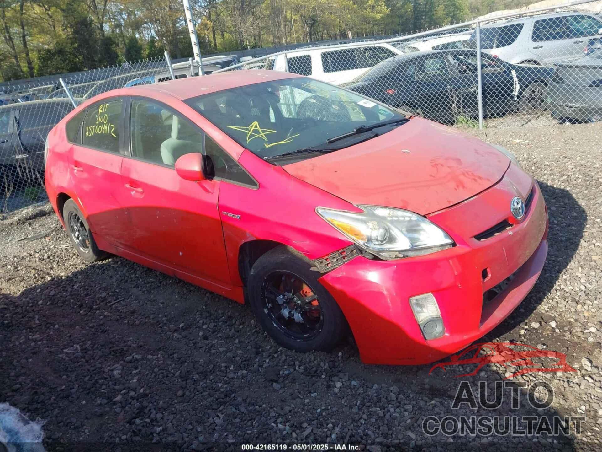 TOYOTA PRIUS 2010 - JTDKN3DU7A0222707