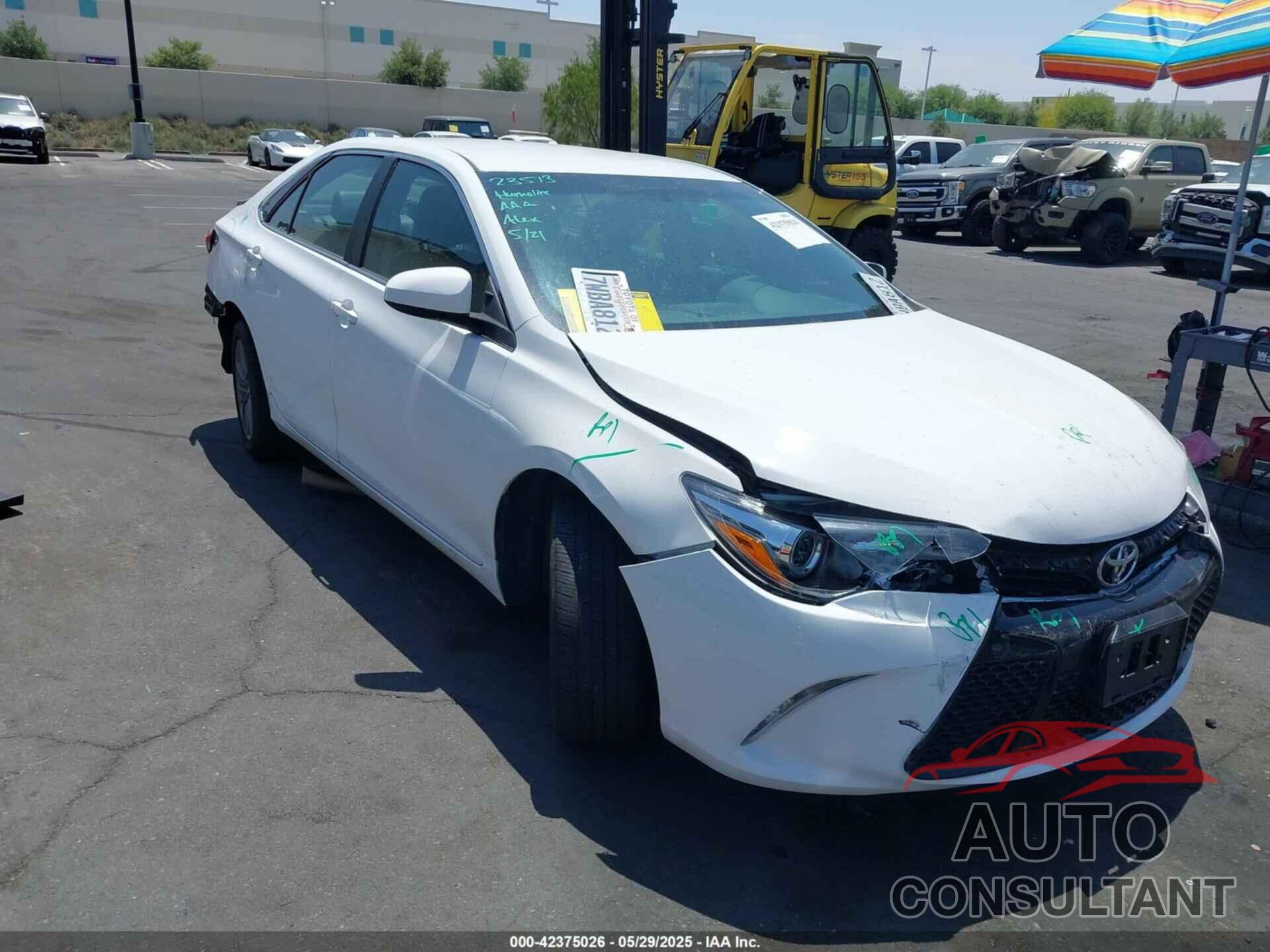 TOYOTA CAMRY 2017 - 4T1BF1FK4HU377694