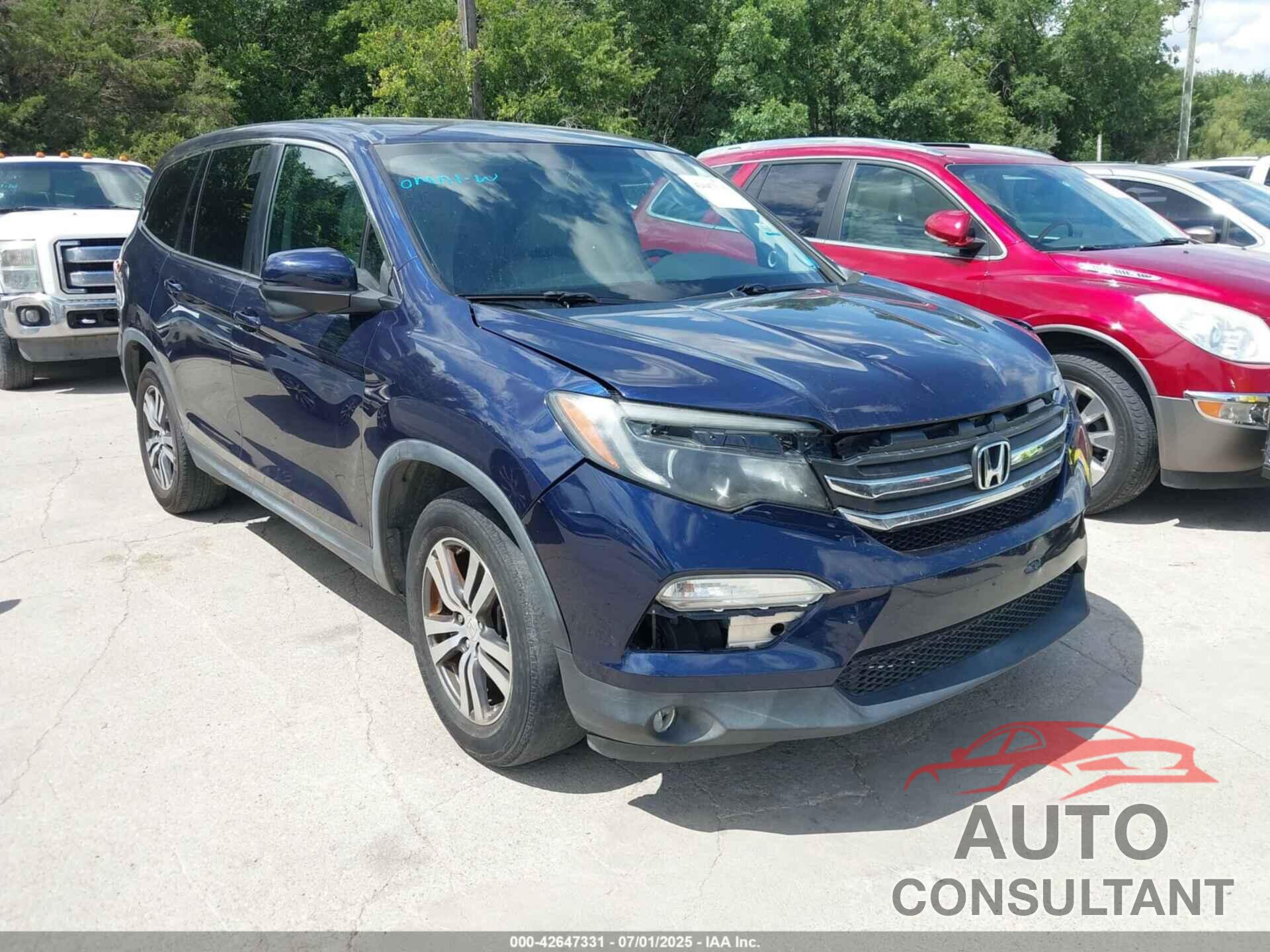 HONDA PILOT 2017 - 5FNYF5H57HB025053
