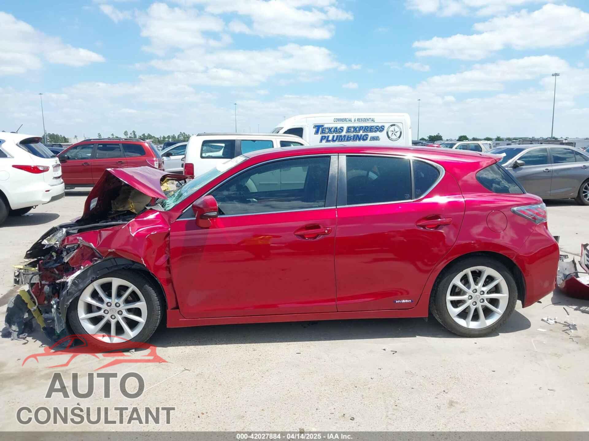 LEXUS CT 200H 2013 - JTHKD5BH4D2132037