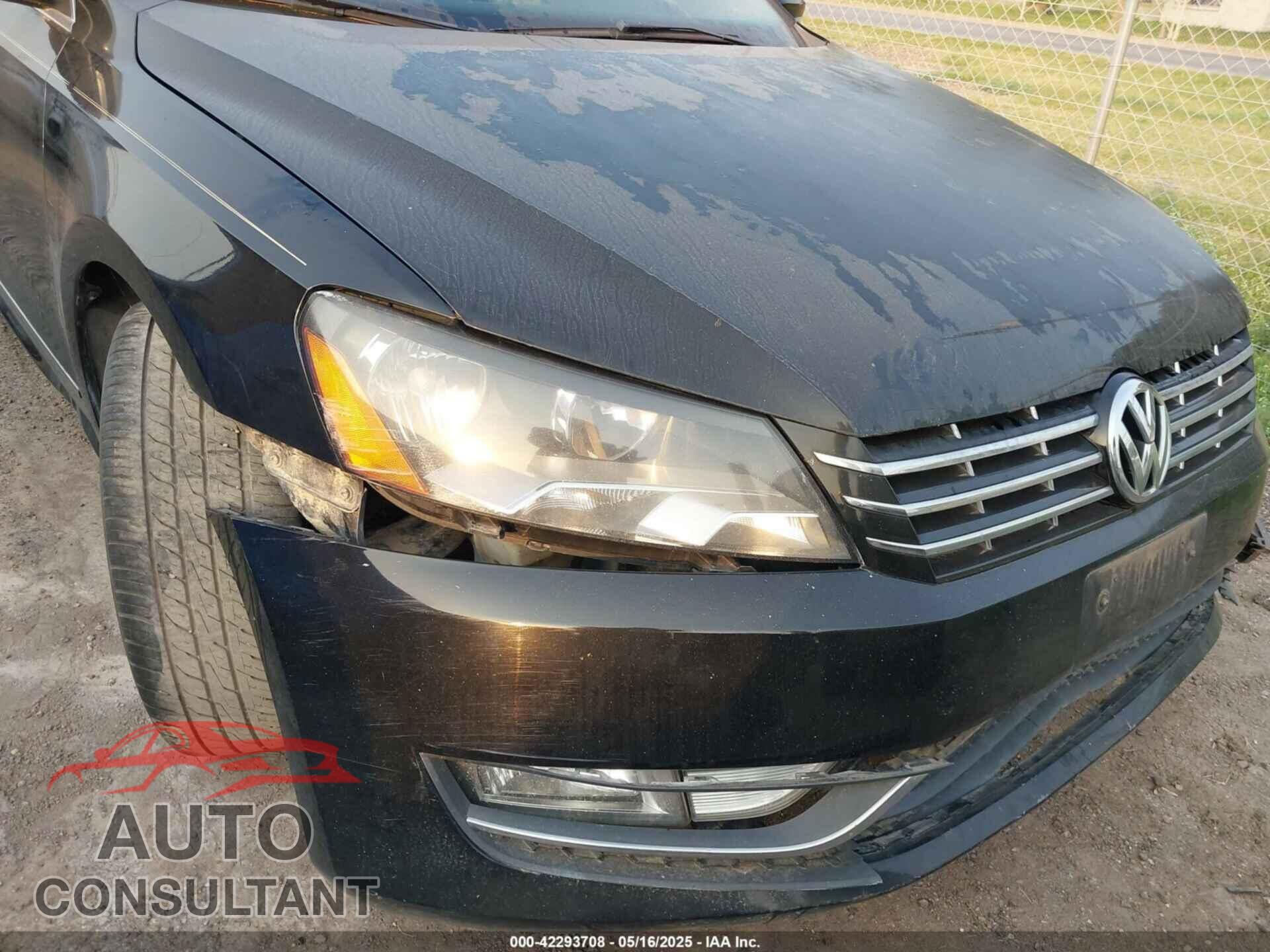 VOLKSWAGEN PASSAT 2013 - 1VWCN7A32DC109089