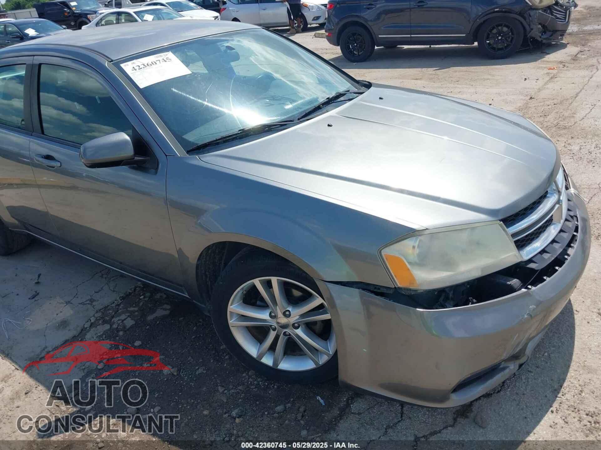 DODGE AVENGER 2012 - 1C3CDZCB9CN212328