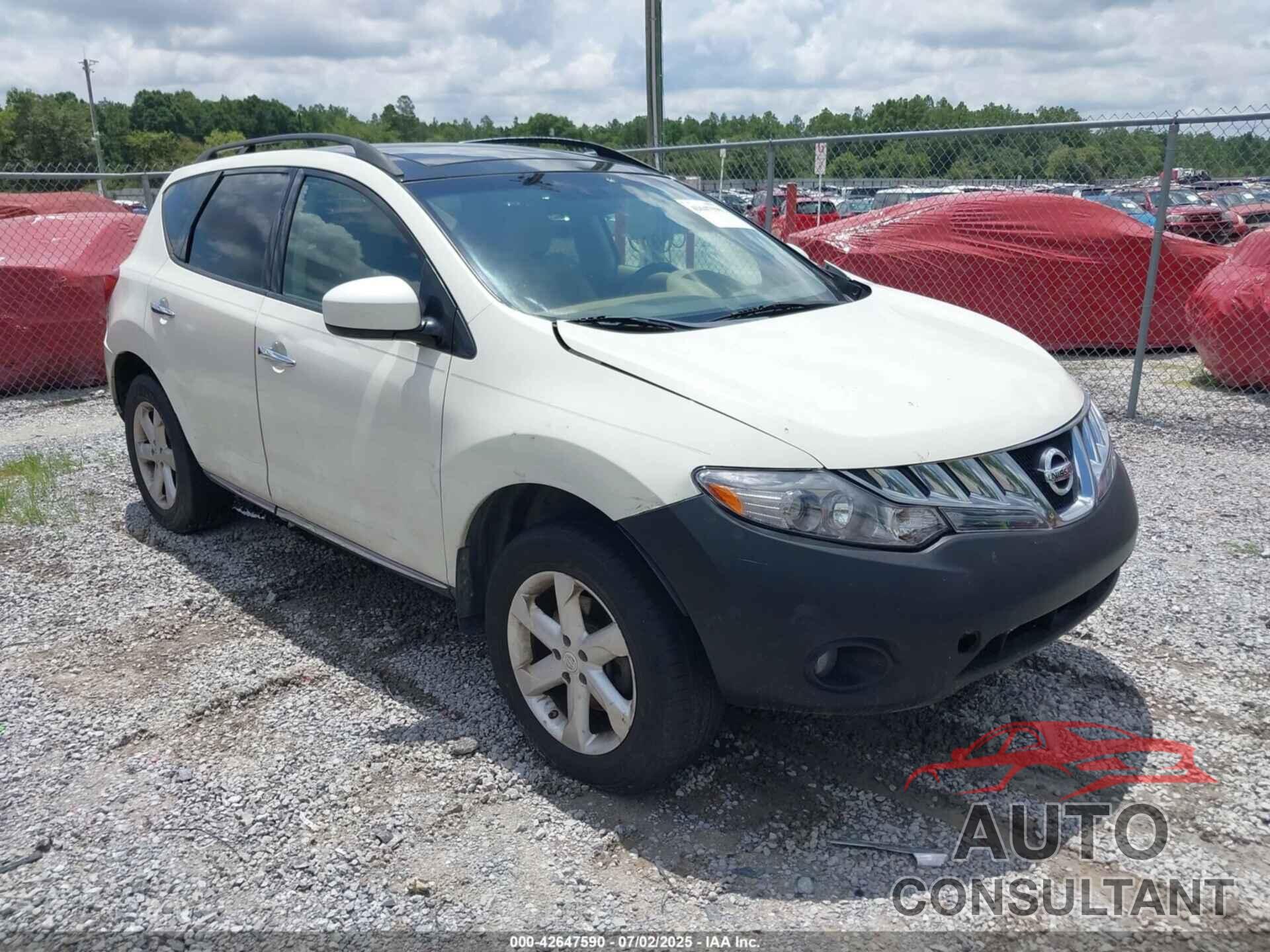 NISSAN MURANO 2010 - JN8AZ1MW3AW111742