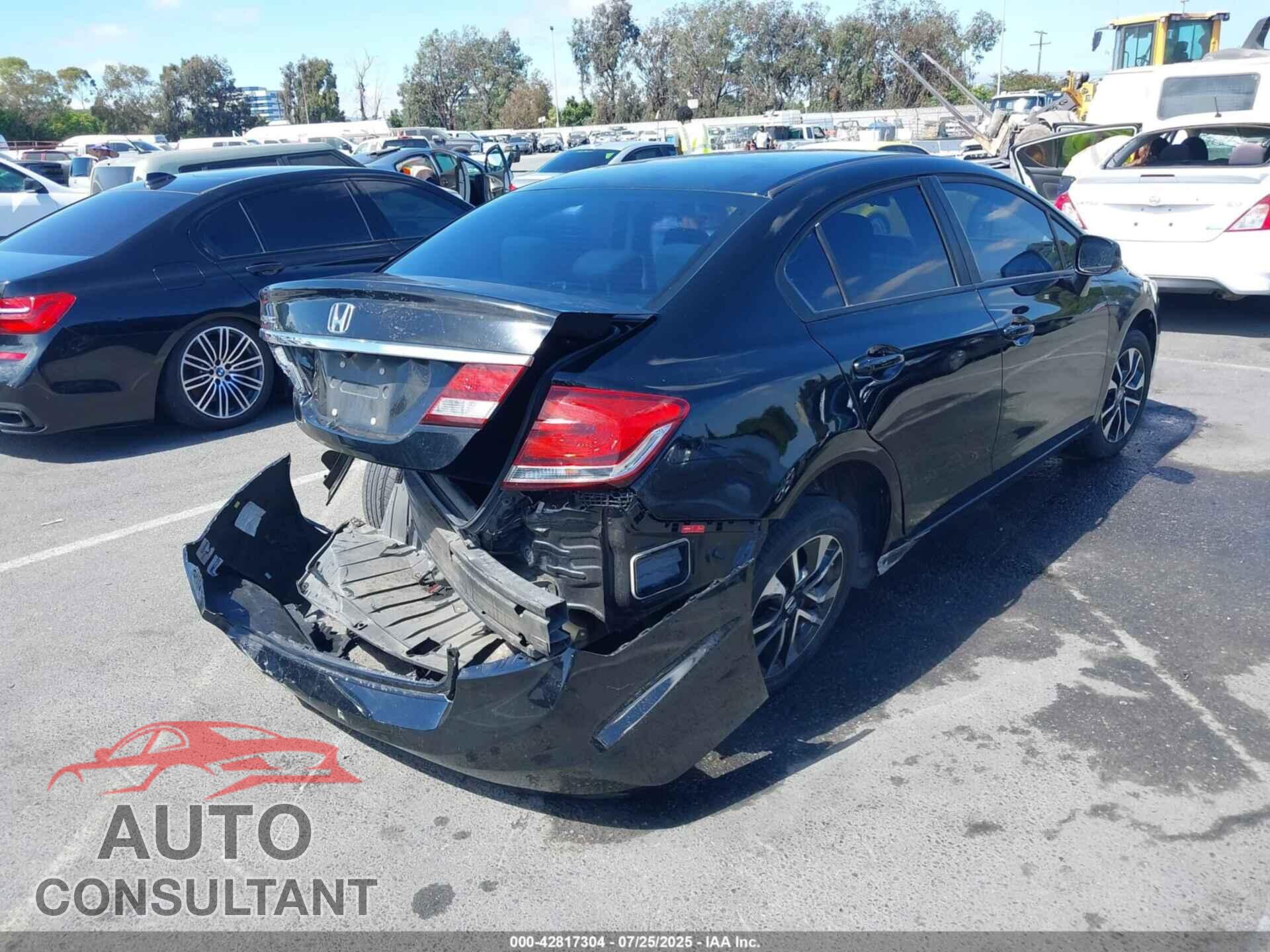HONDA CIVIC 2013 - 19XFB2F85DE243989