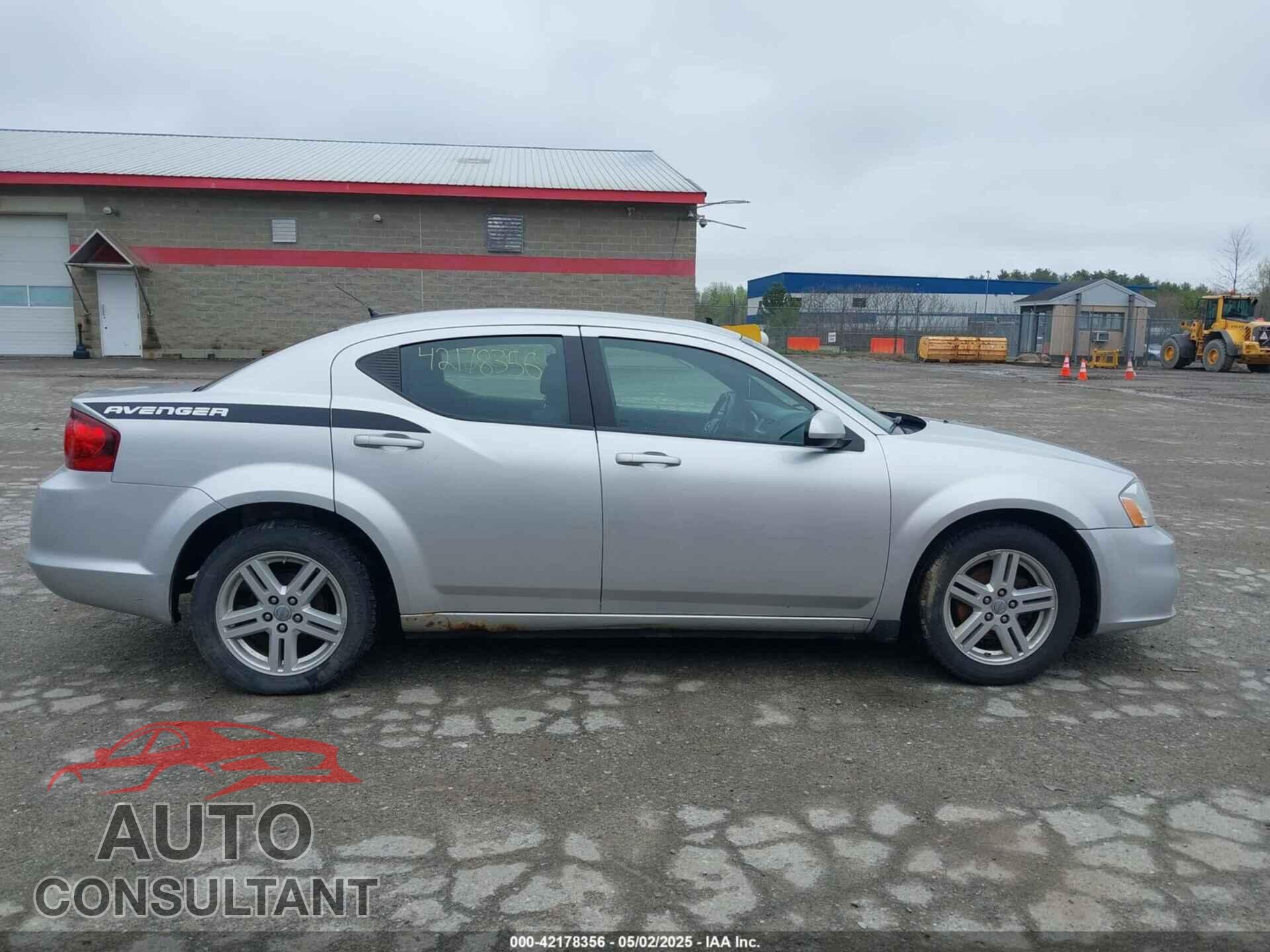 DODGE AVENGER 2012 - 1C3CDZCB5CN103557
