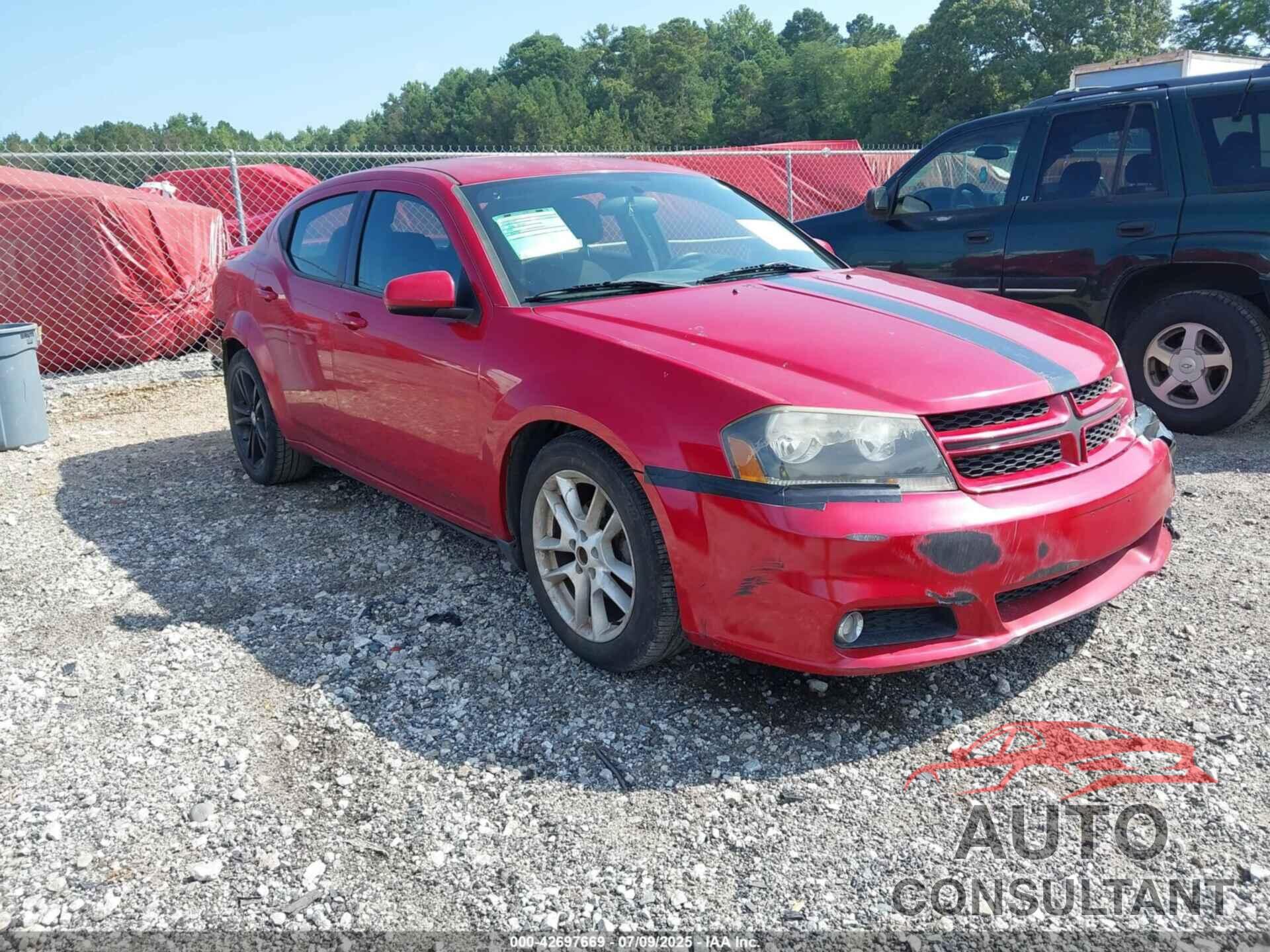 DODGE AVENGER 2013 - 1C3CDZCG5DN586027