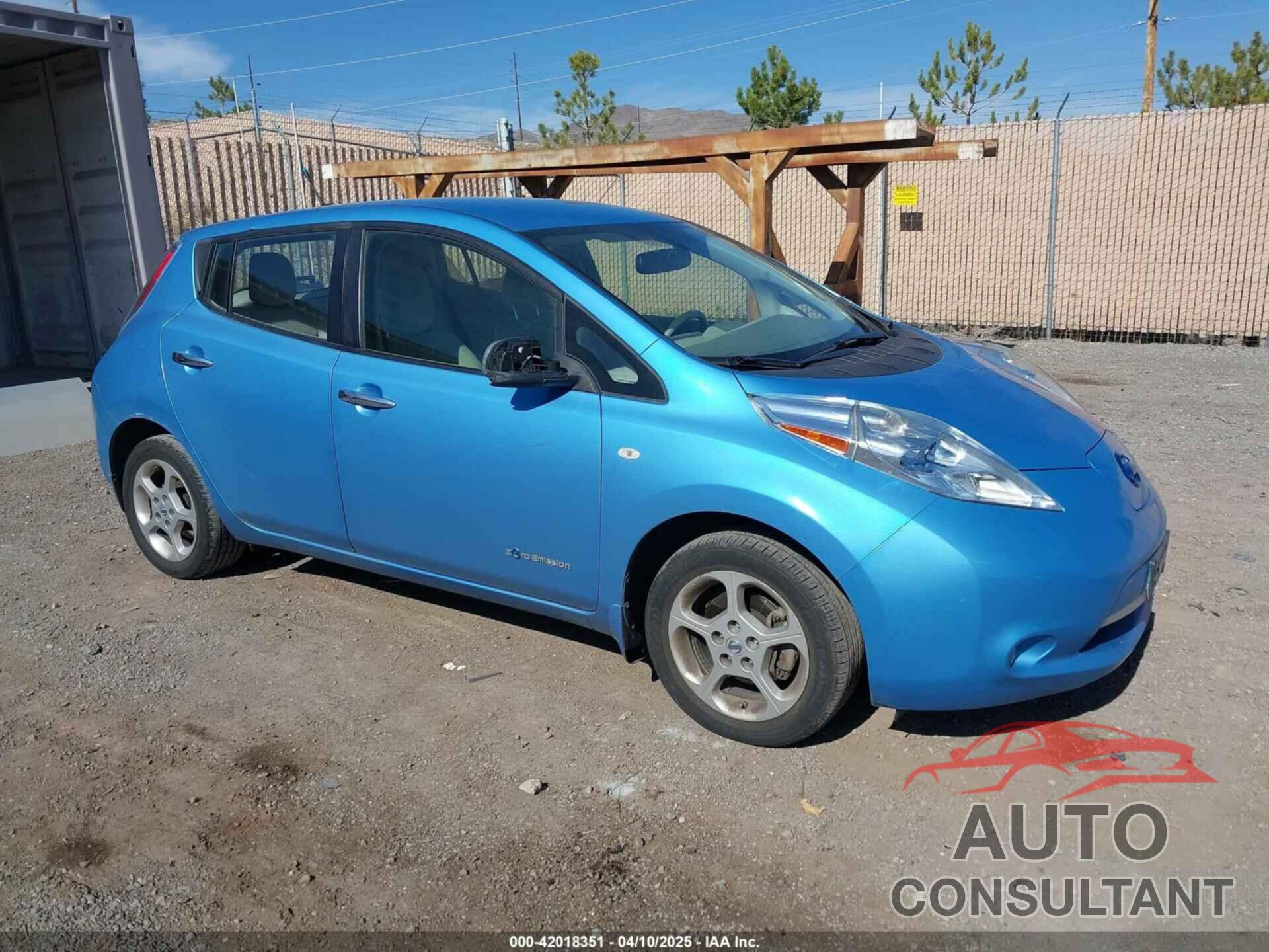 NISSAN LEAF 2012 - JN1AZ0CP0CT017891