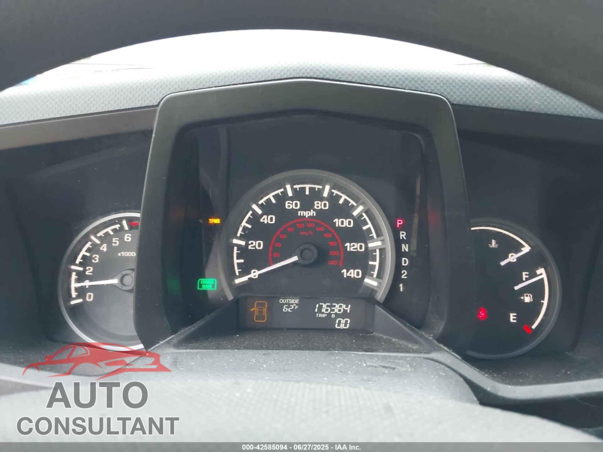 HONDA RIDGELINE 2011 - 5FPYK1F46BB008404