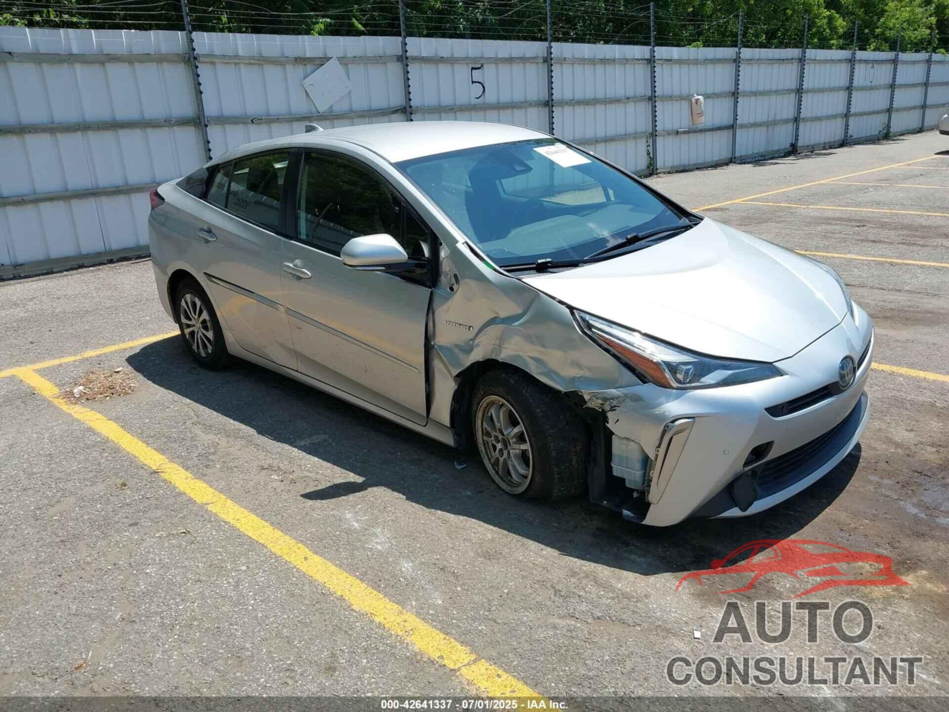 TOYOTA PRIUS 2020 - JTDL9RFU1L3019287