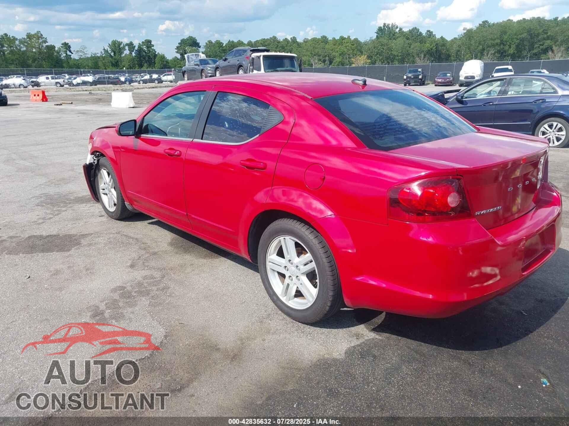 DODGE AVENGER 2013 - 1C3CDZCB2DN562188