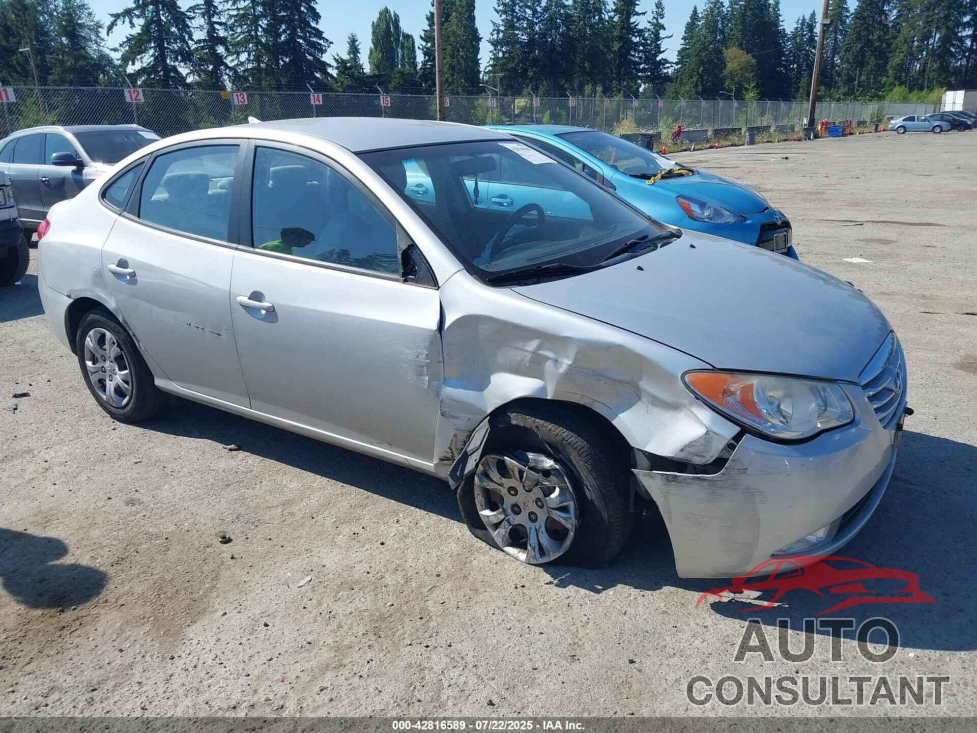 HYUNDAI ELANTRA 2010 - KMHDU4AD7AU835632