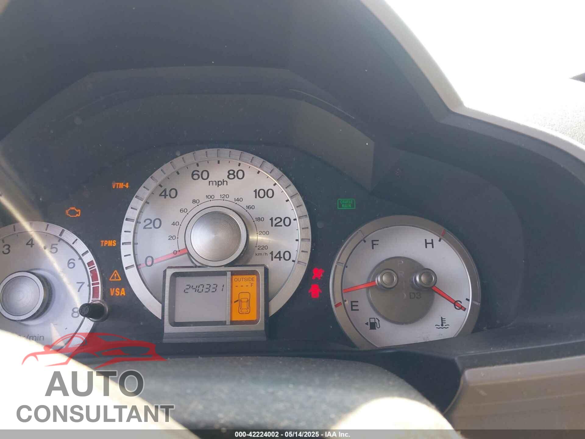 HONDA PILOT 2011 - 5FNYF4H65BB055808